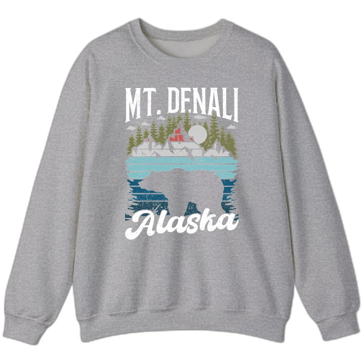 Bear Cave Winter Wonderland Sweatshirt in Sport Grey