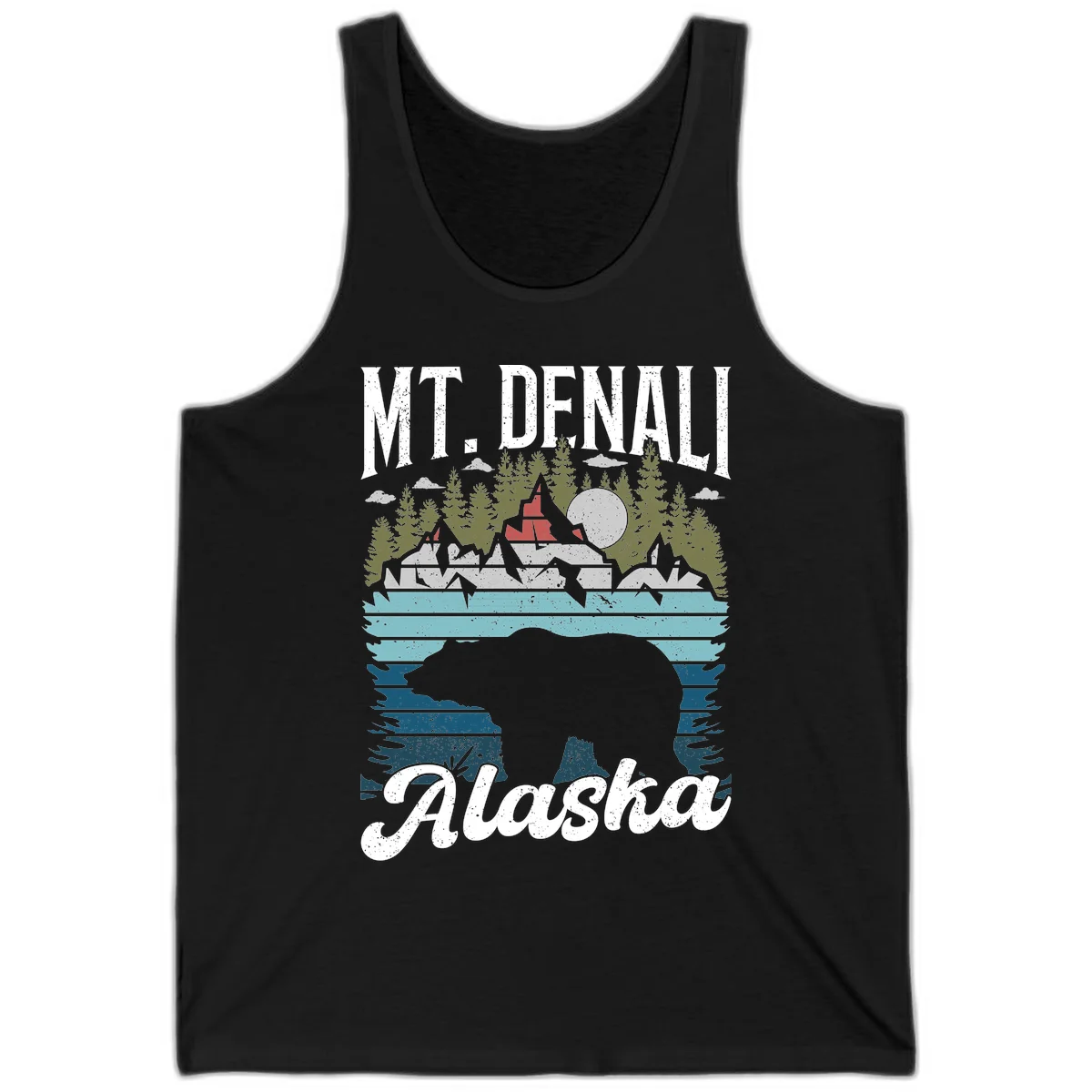 Bear Cave Winter Wonderland Tank in Black