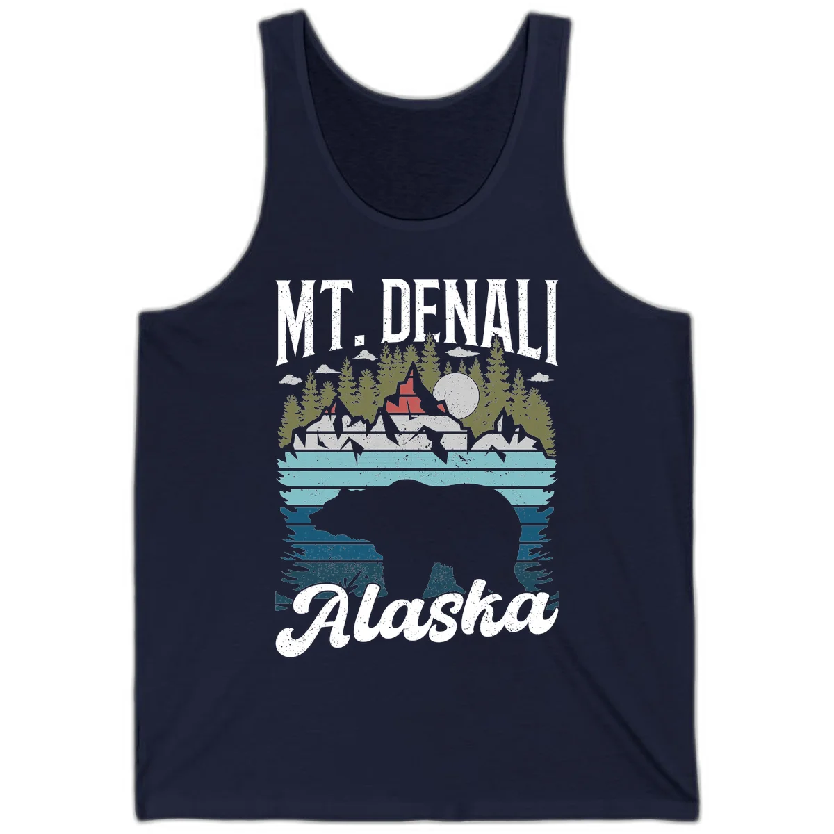 Bear Cave Winter Wonderland Tank in Navy