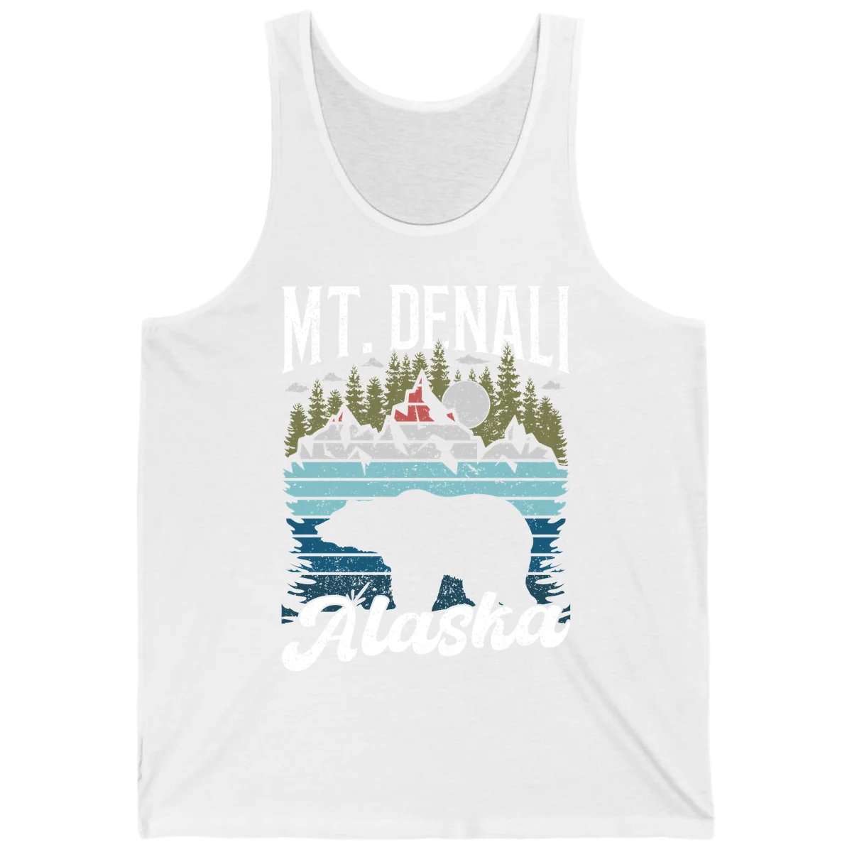 Bear Cave Winter Wonderland Tank in White