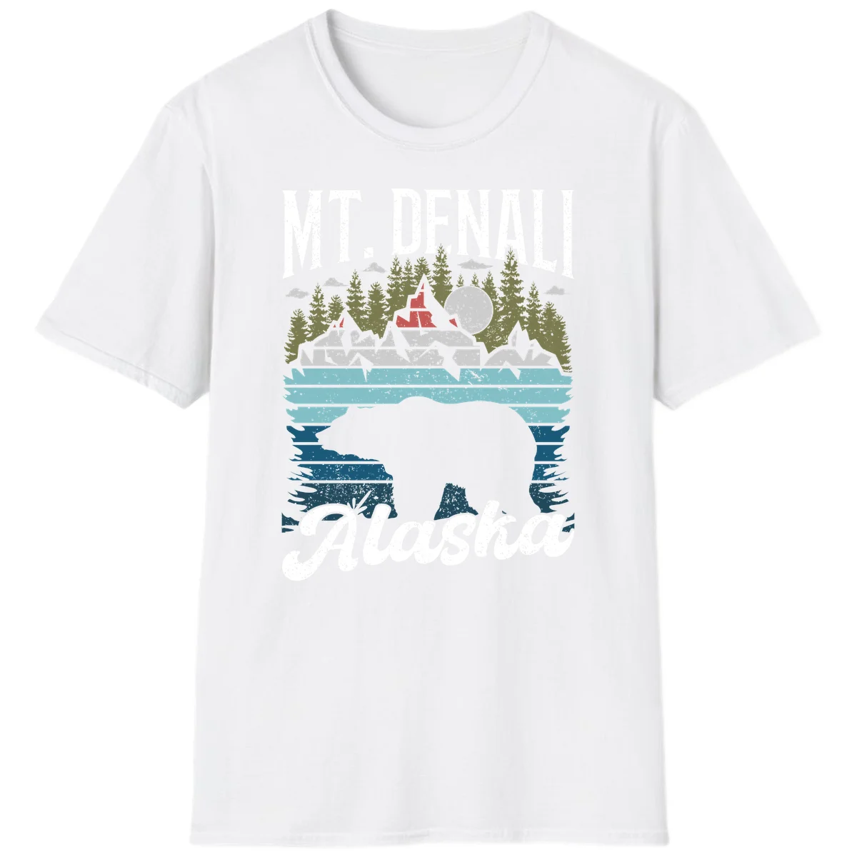 Bear Cave Winter Wonderland T-Shirt in White