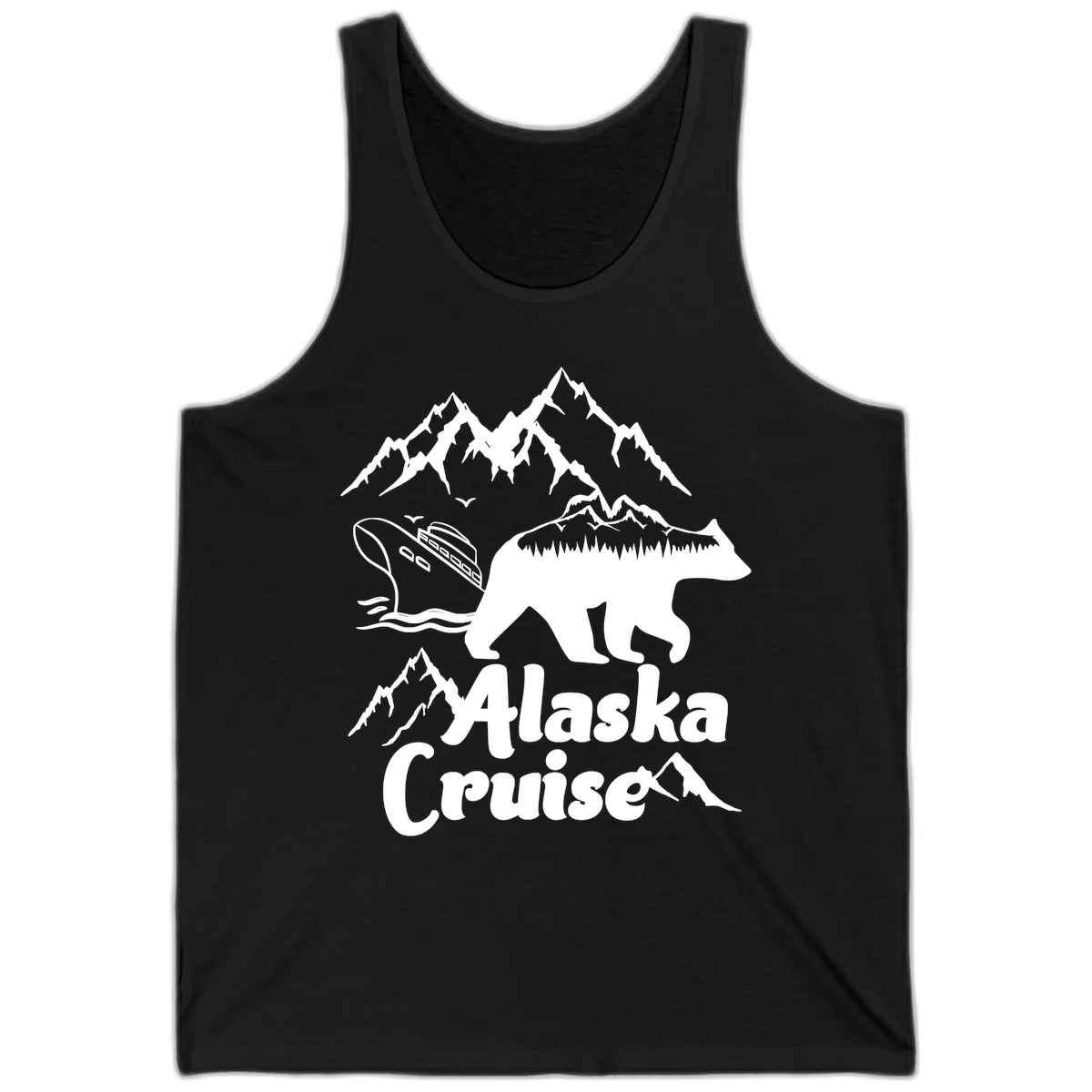 Alaska Cruise Bear Mountain Adventure Tank in Black
