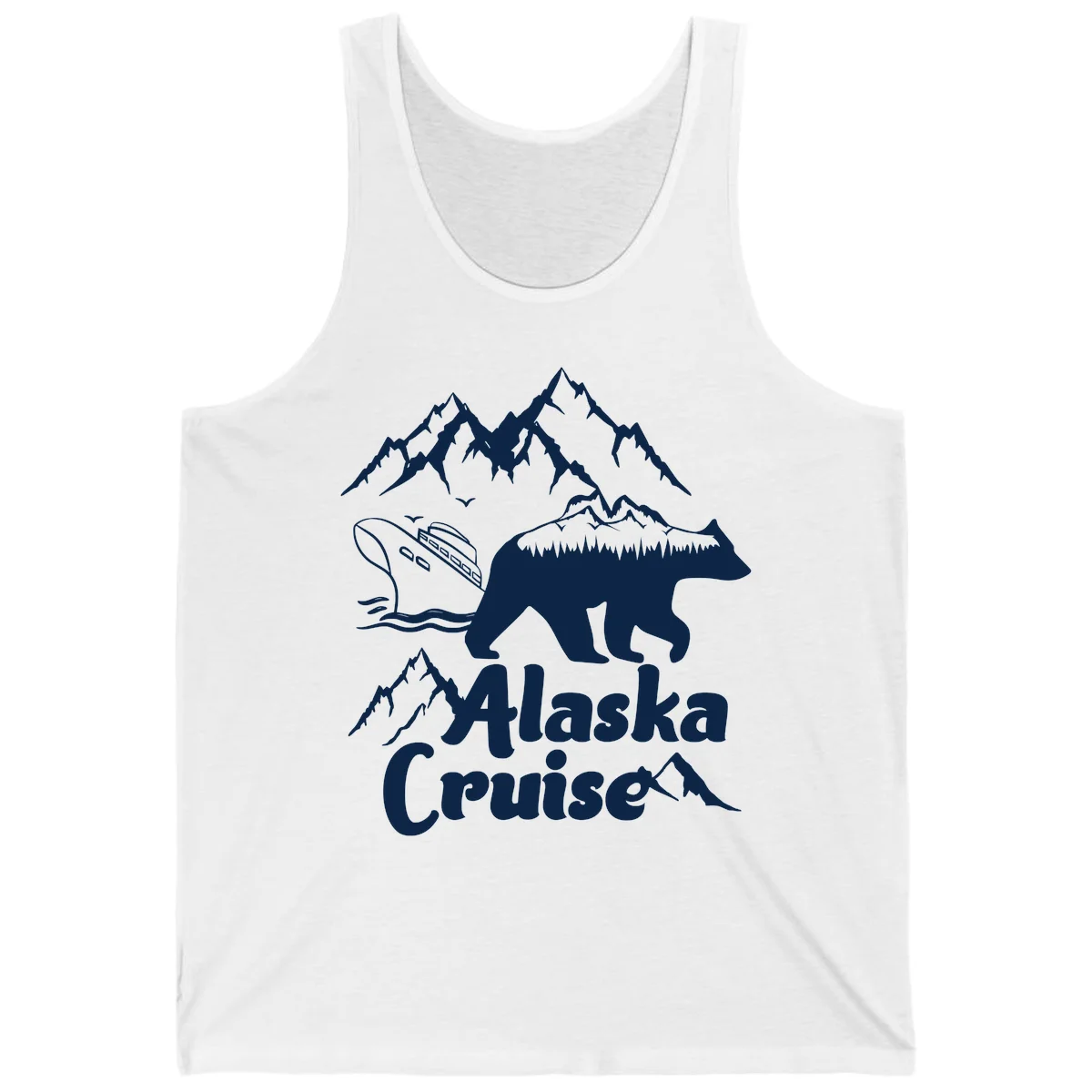 Alaska Cruise Bear Mountain Adventure Tank in White