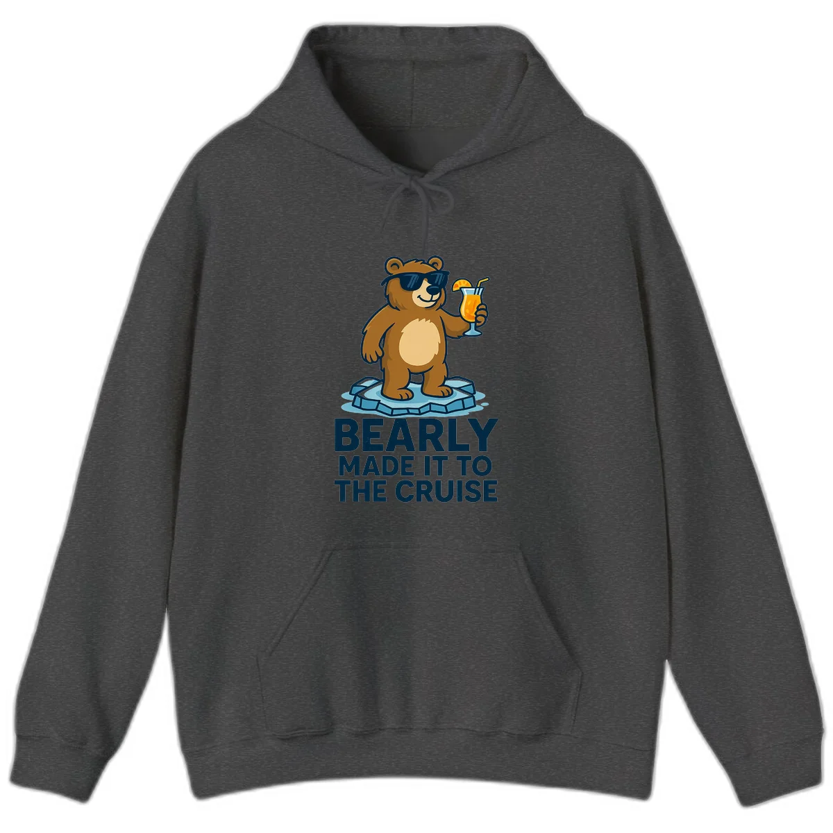 Bearly Made It To The Cruise Hoodie in Dark Heather