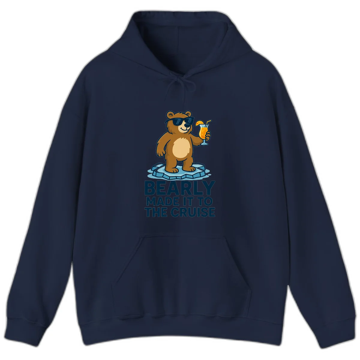 Bearly Made It To The Cruise Hoodie in Navy