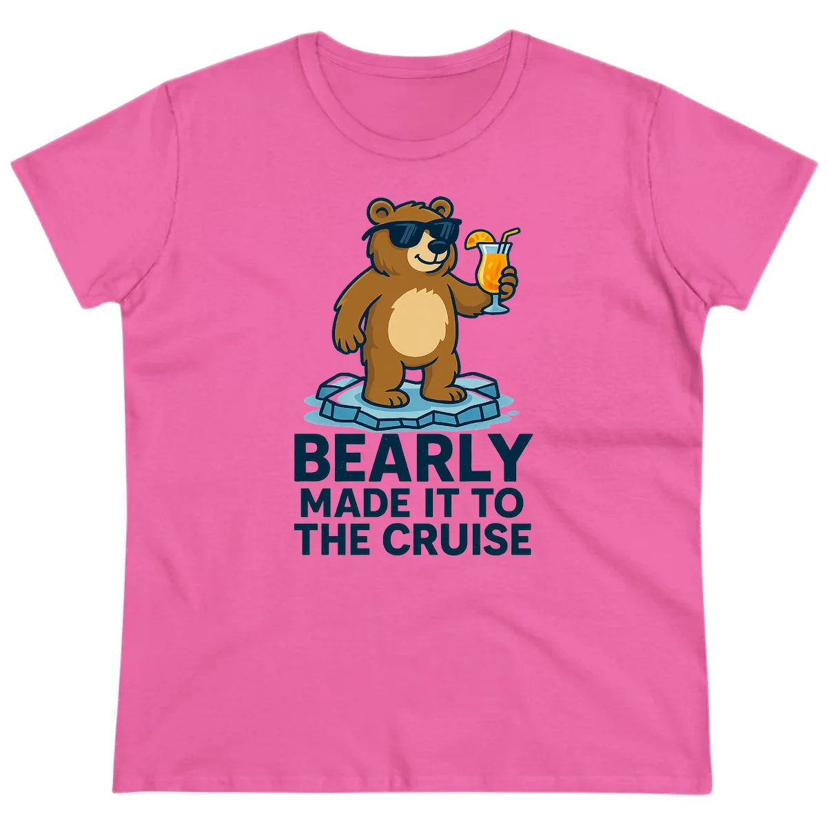 Bearly Made It To The Cruise Ladies Tee in Azalea