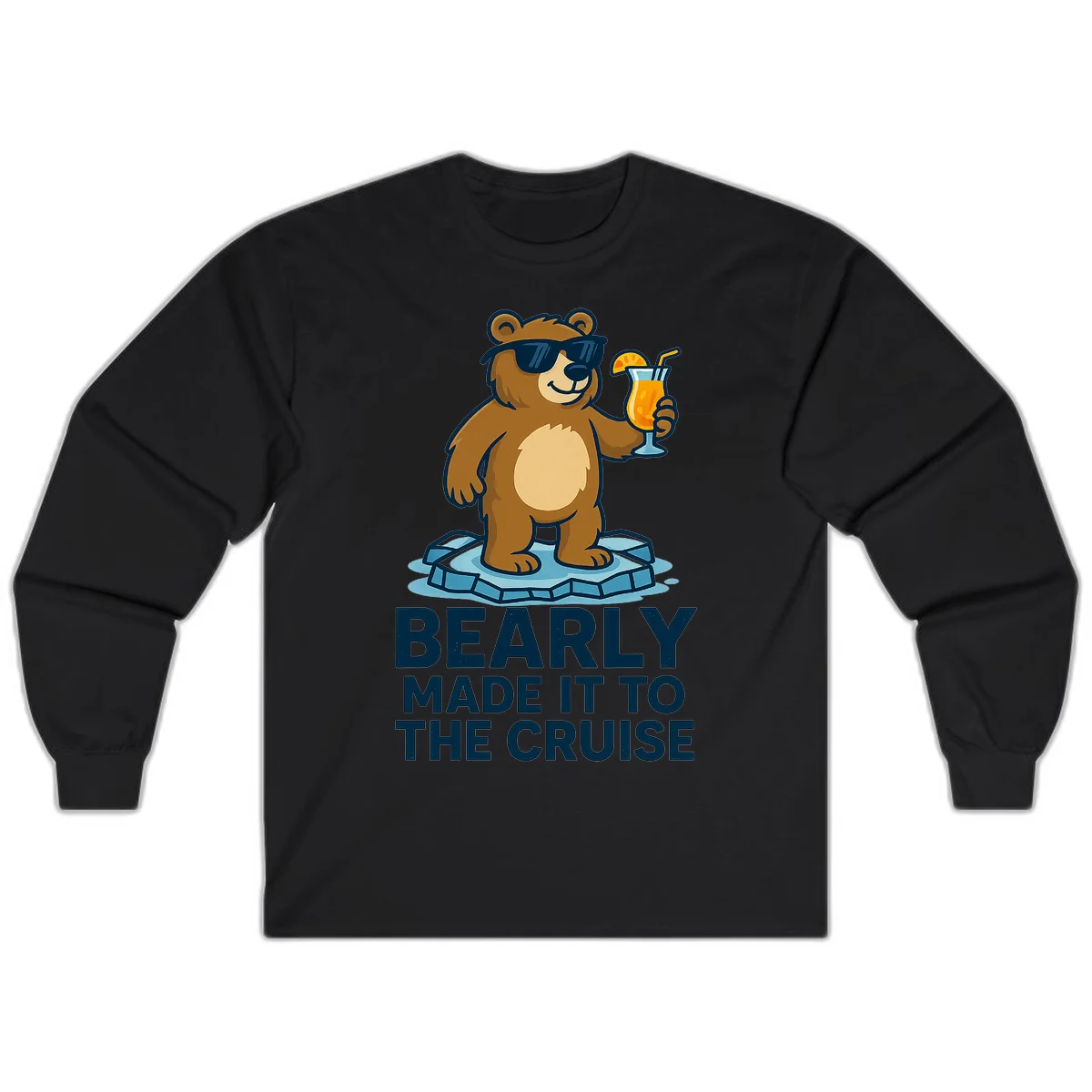 Bearly Made It To The Cruise Long Sleeve in Black