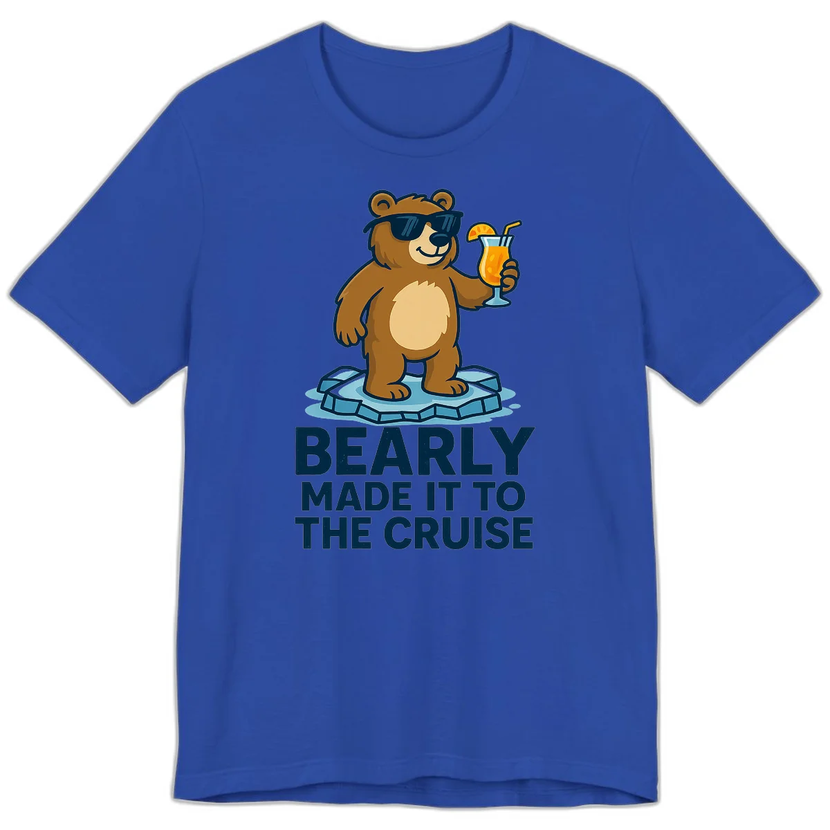 Bearly Made It To The Cruise Premium Tee in True Royal