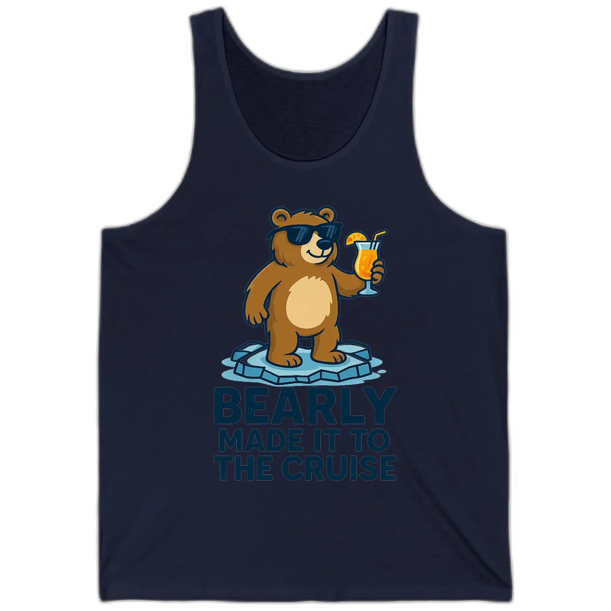 Bearly Made It To The Cruise Tank in Navy