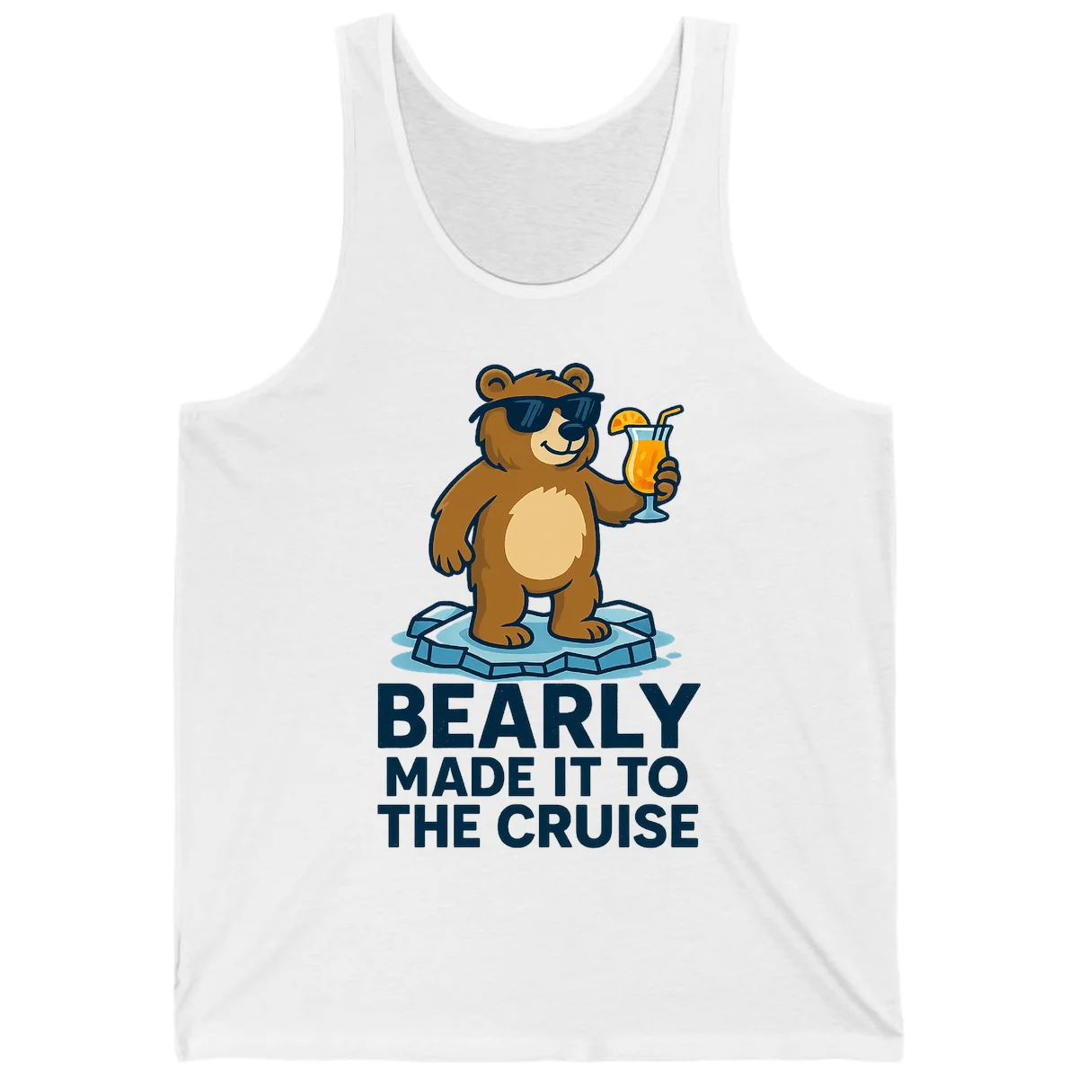 Bearly Made It To The Cruise Tank in White