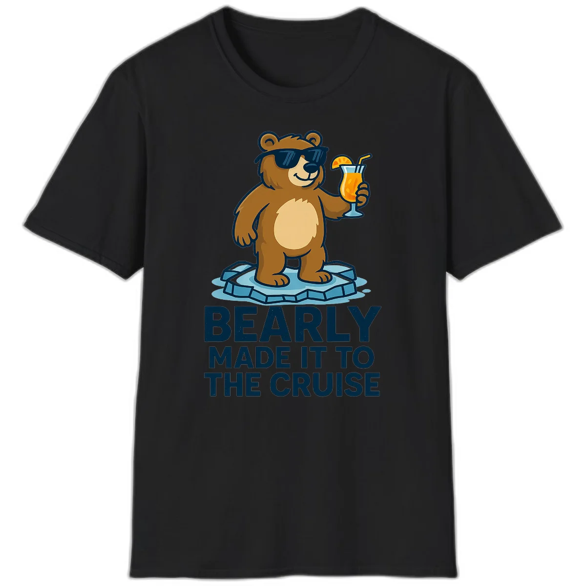 Bearly Made It To The Cruise T-Shirt in Black