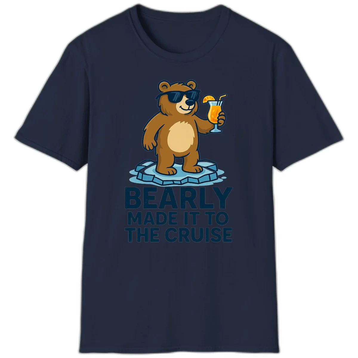 Bearly Made It To The Cruise T-Shirt in Navy