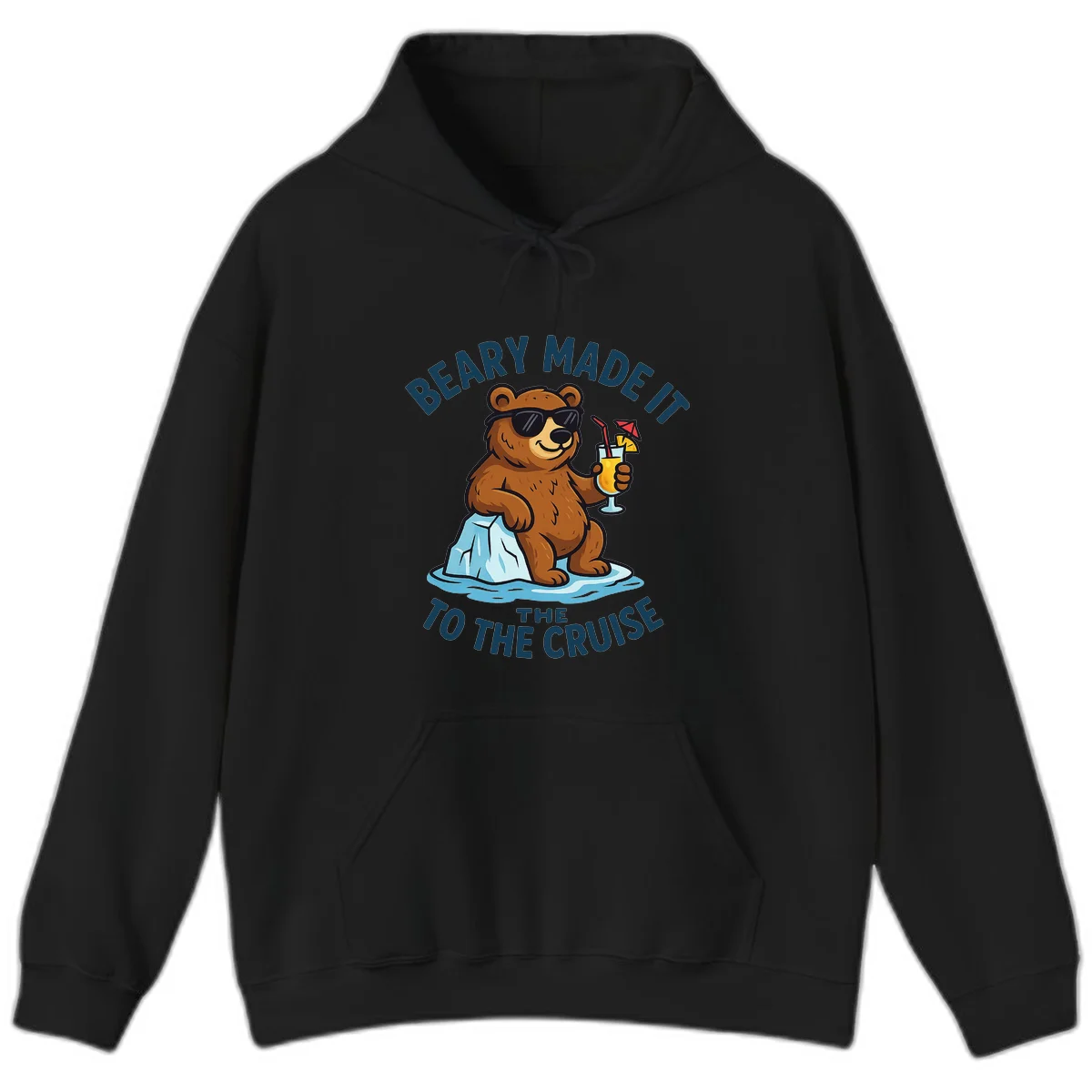 Beary Made It To The Cruise Hoodie in Black