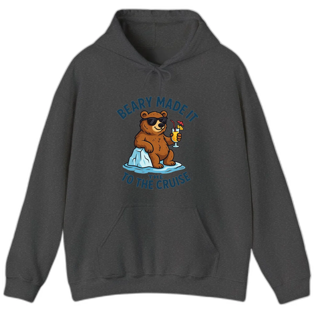 Beary Made It To The Cruise Hoodie in Dark Heather