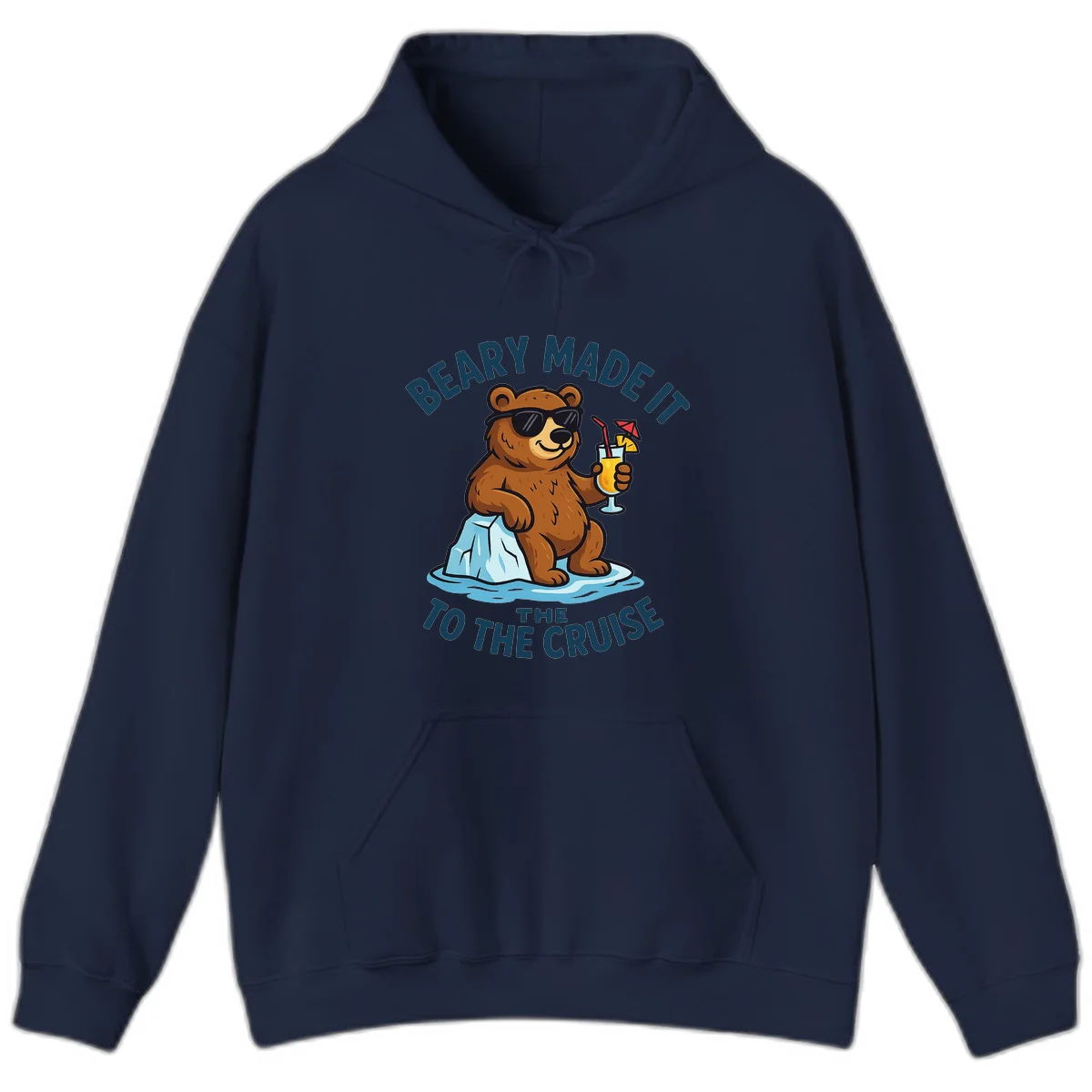 Beary Made It To The Cruise Hoodie in Navy