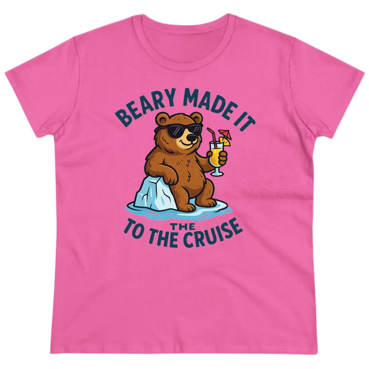 Beary Made It To The Cruise Ladies Tee in Azalea