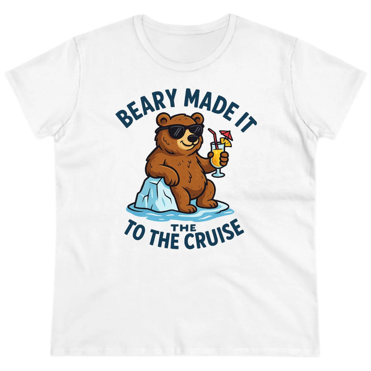 Beary Made It To The Cruise Ladies Tee in White