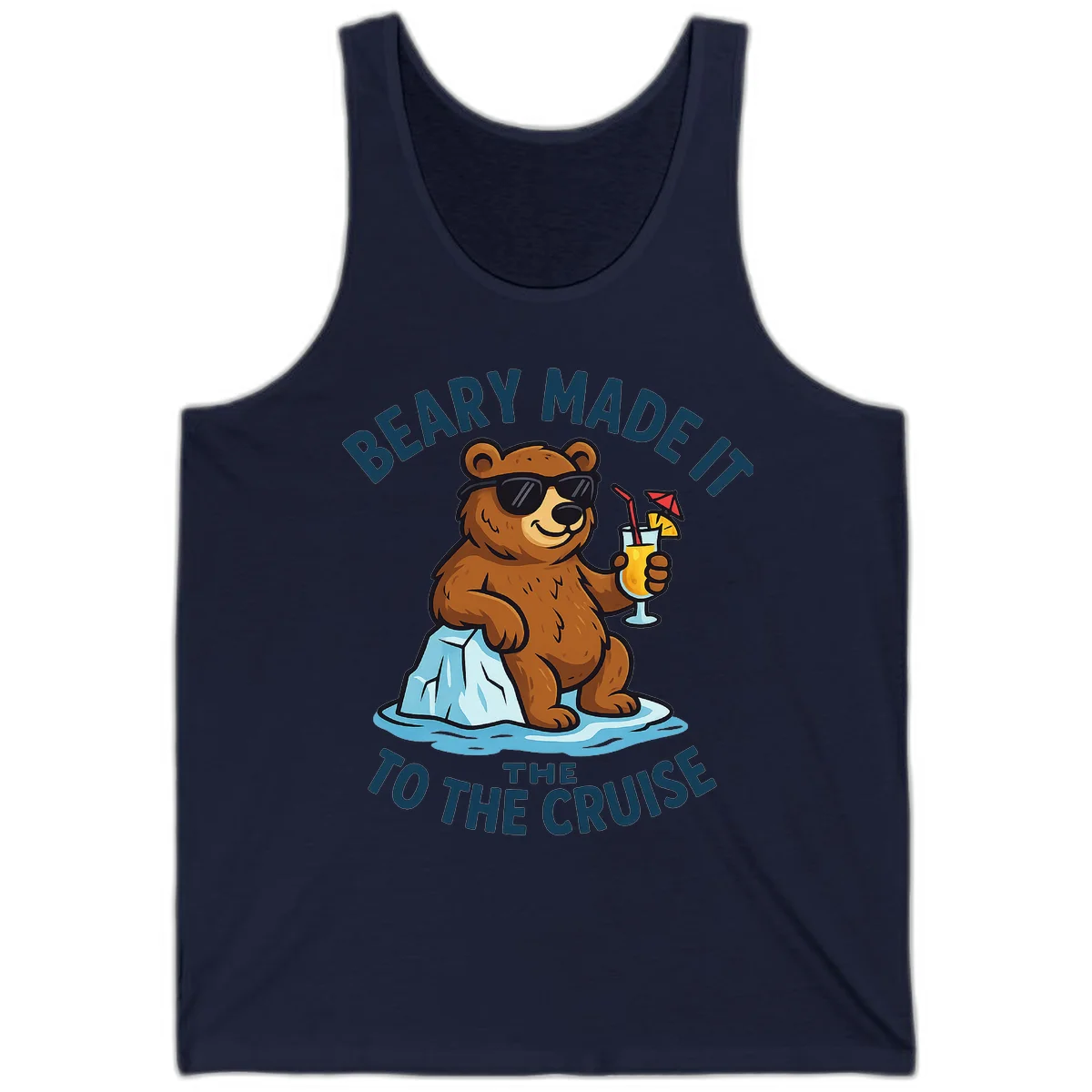 Beary Made It To The Cruise Tank in Navy