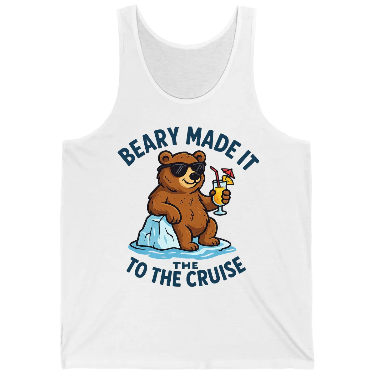 Beary Made It To The Cruise Tank in White