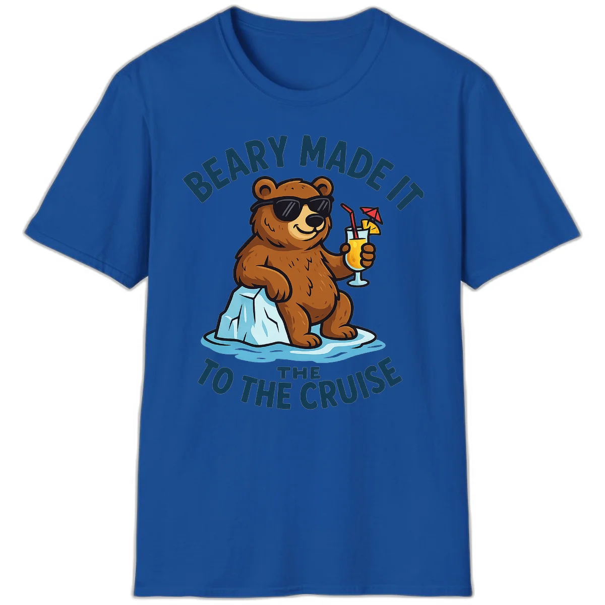 Beary Made It To The Cruise T-Shirt in Royal