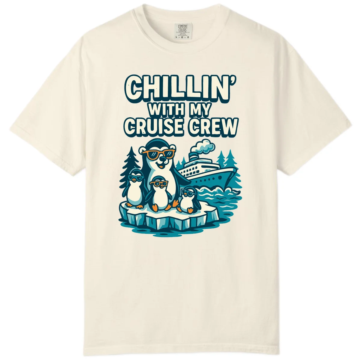 Chillin' With My Cruise Crew Comfort Color in Ivory