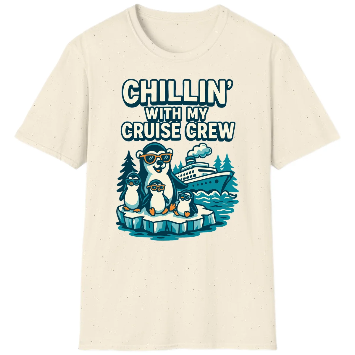 Chillin' With My Cruise Crew T-Shirt in Natural