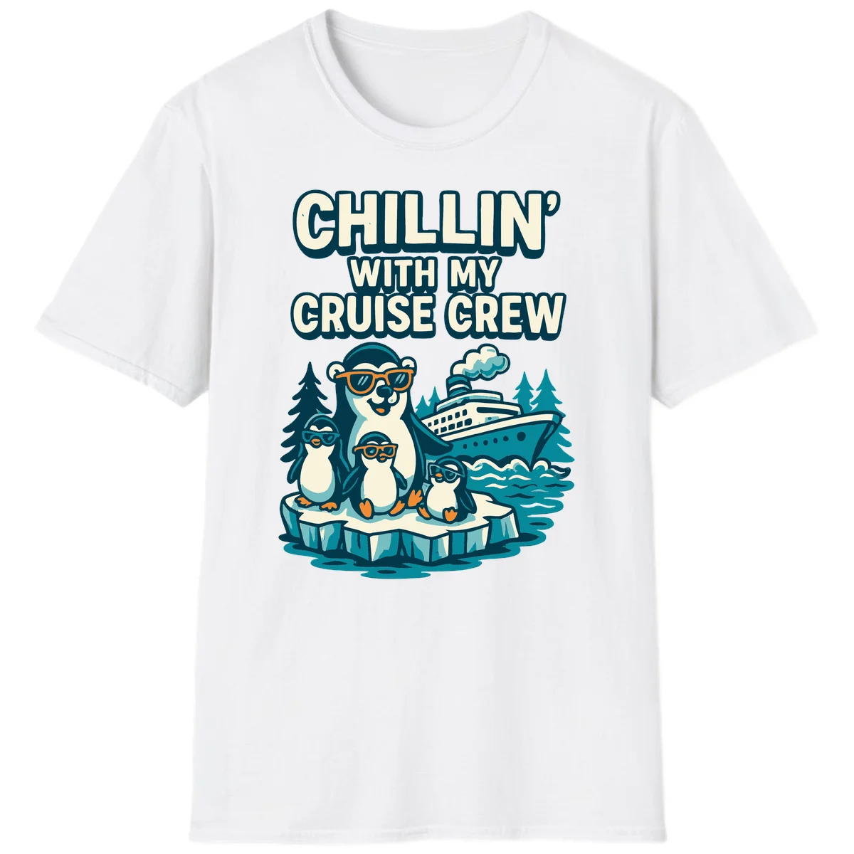 Chillin' With My Cruise Crew T-Shirt in White