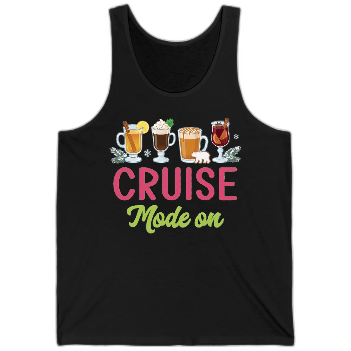 Cruise Mode On Holiday Drinks Tank in Black