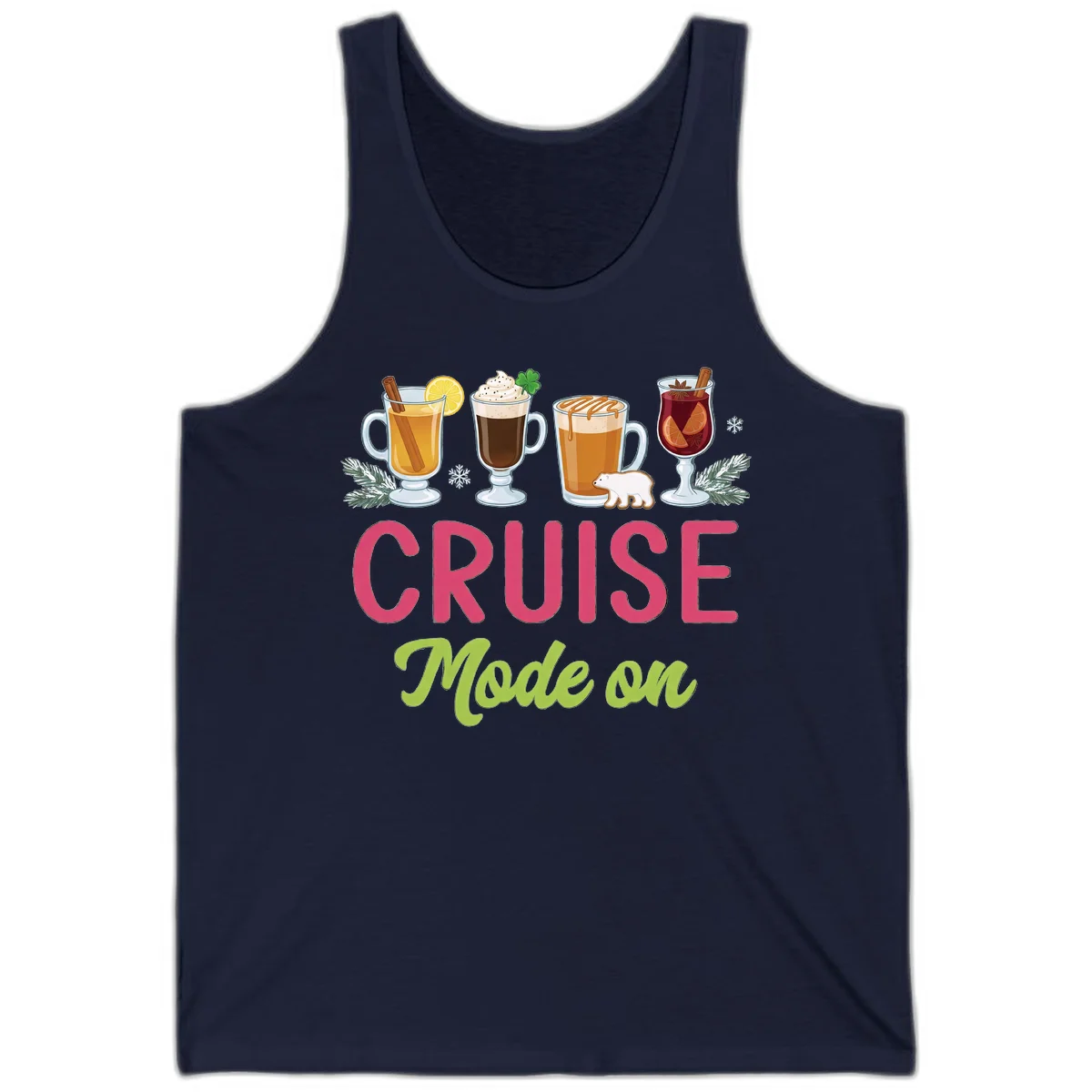 Cruise Mode On Holiday Drinks Tank in Navy