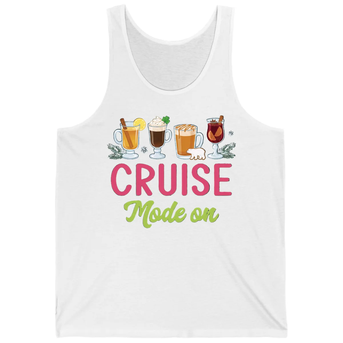 Cruise Mode On Holiday Drinks Tank in White
