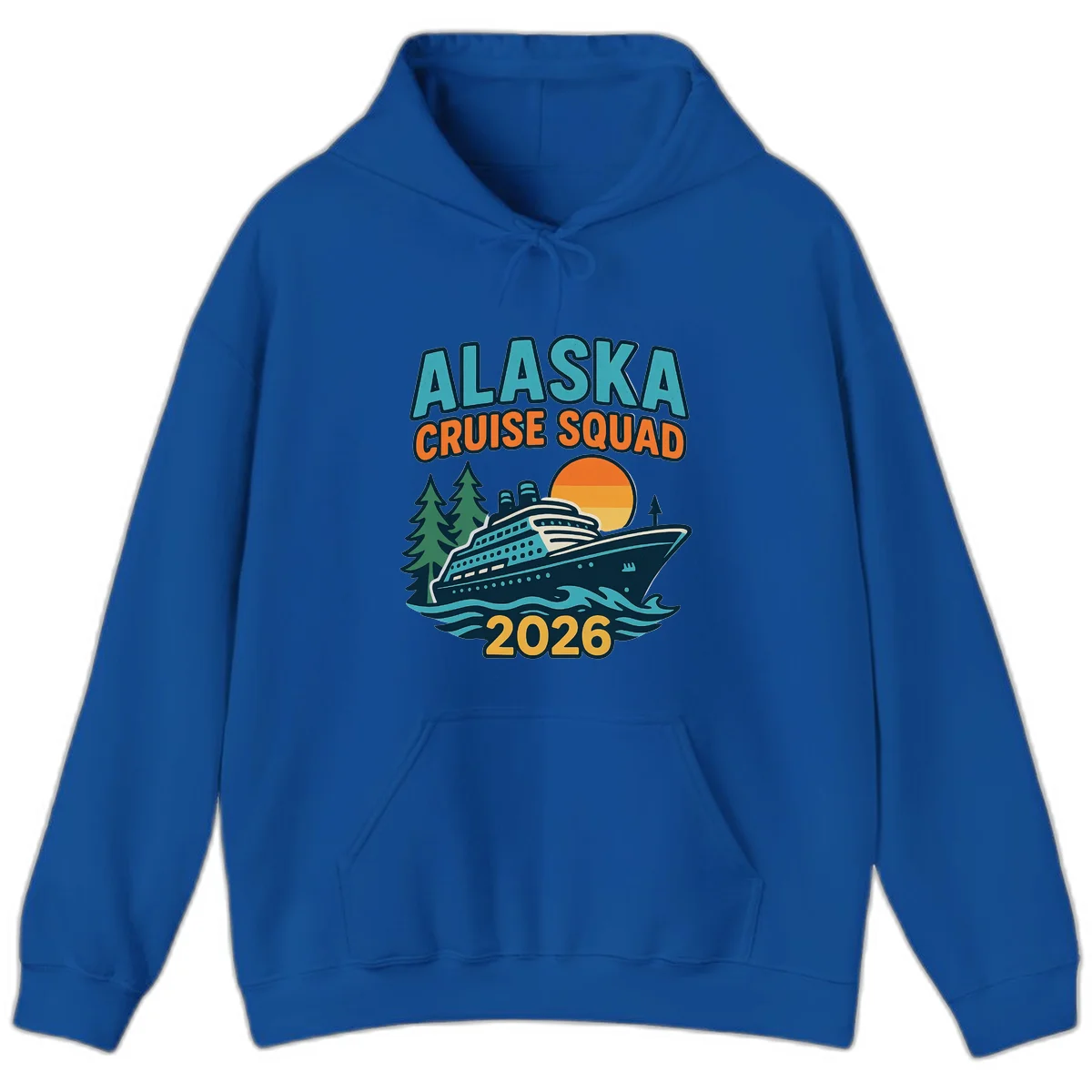 Alaska Cruise Squad 2026 Hoodie in Royal