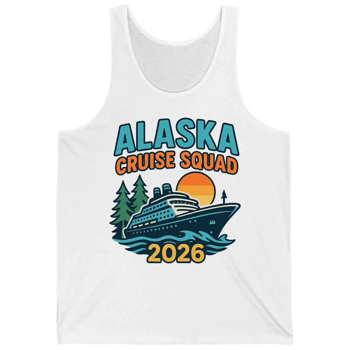 Alaska Cruise Squad 2026 Tank in White