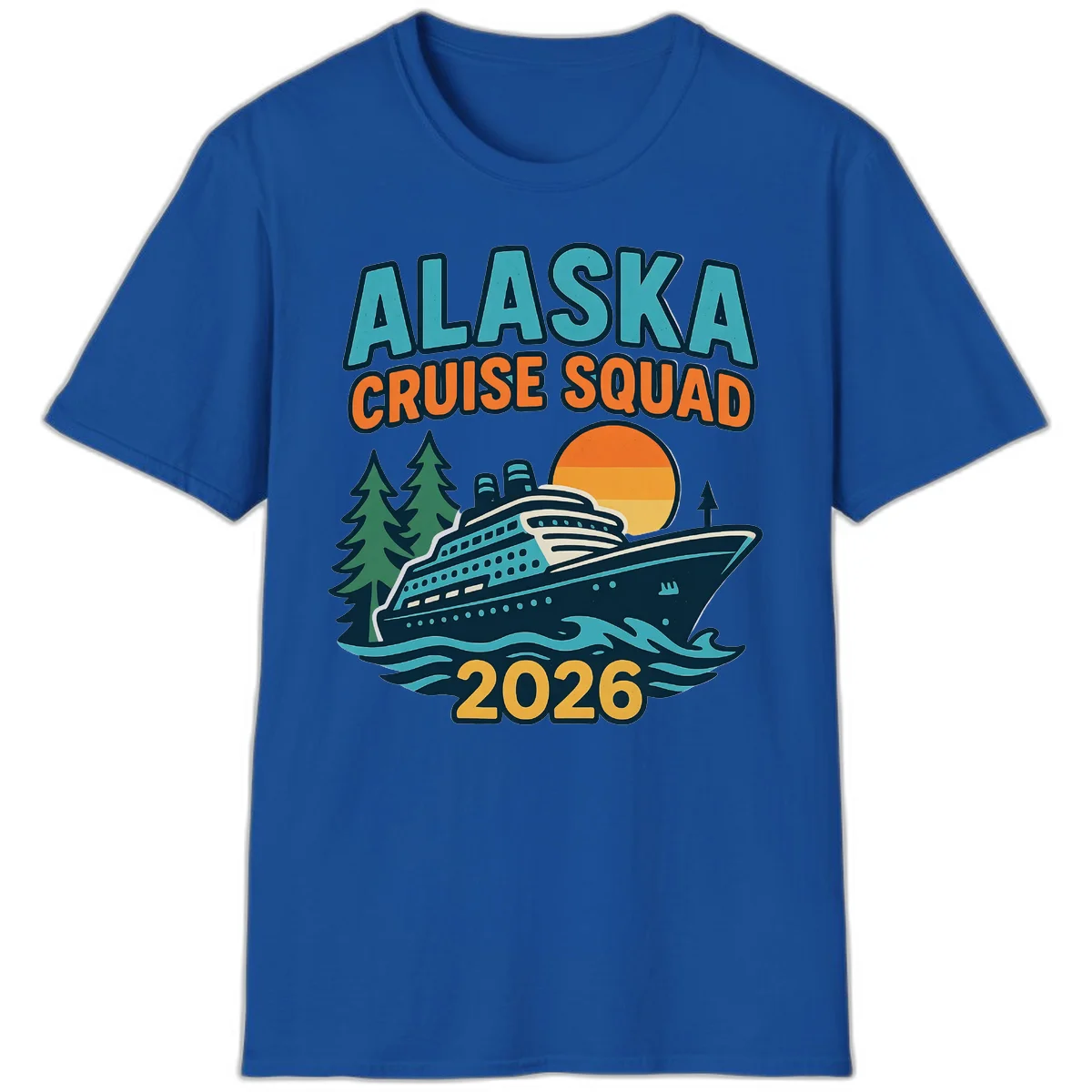 Alaska Cruise Squad 2026 T-Shirt in Royal