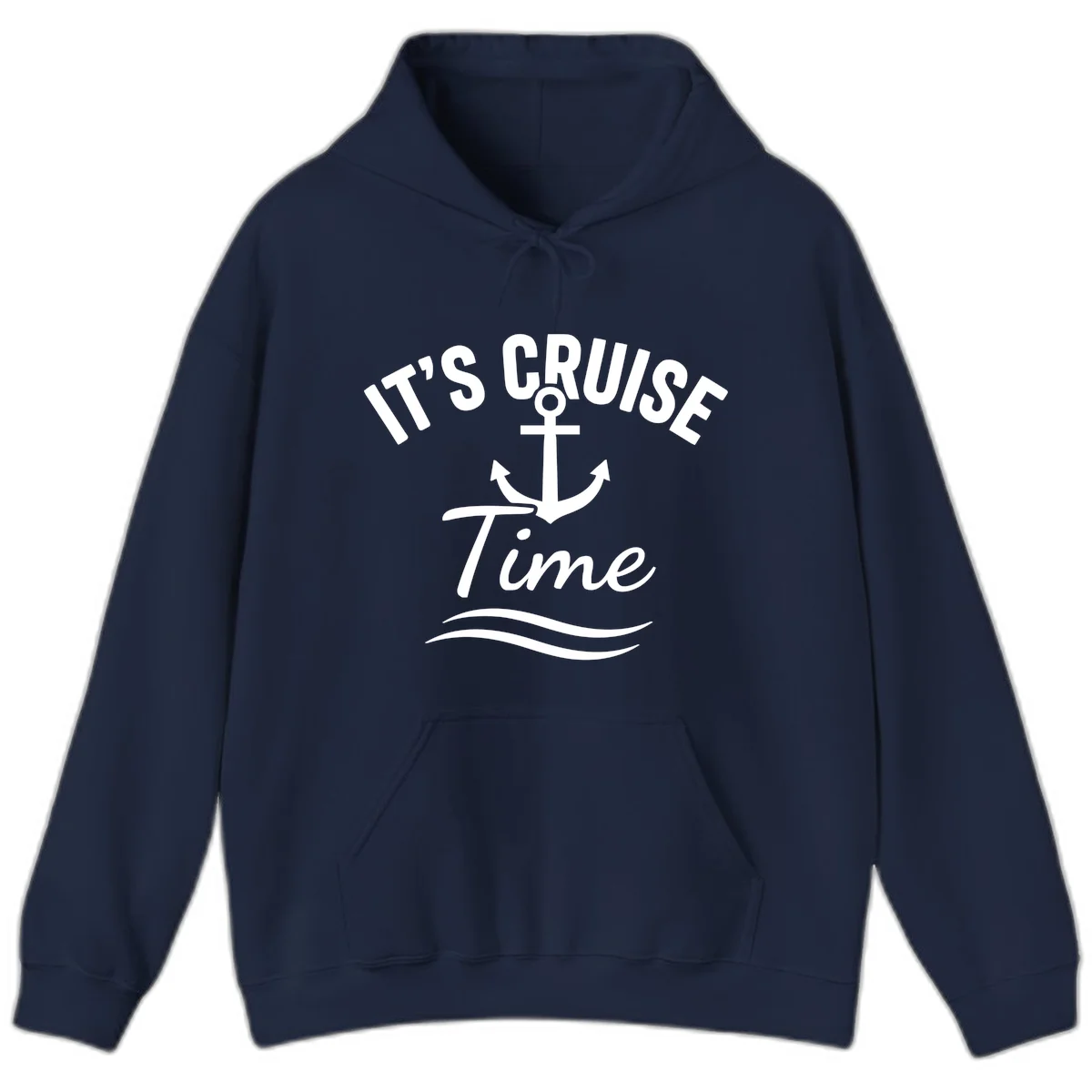 It's Cruise Time Anchor Hoodie in Navy