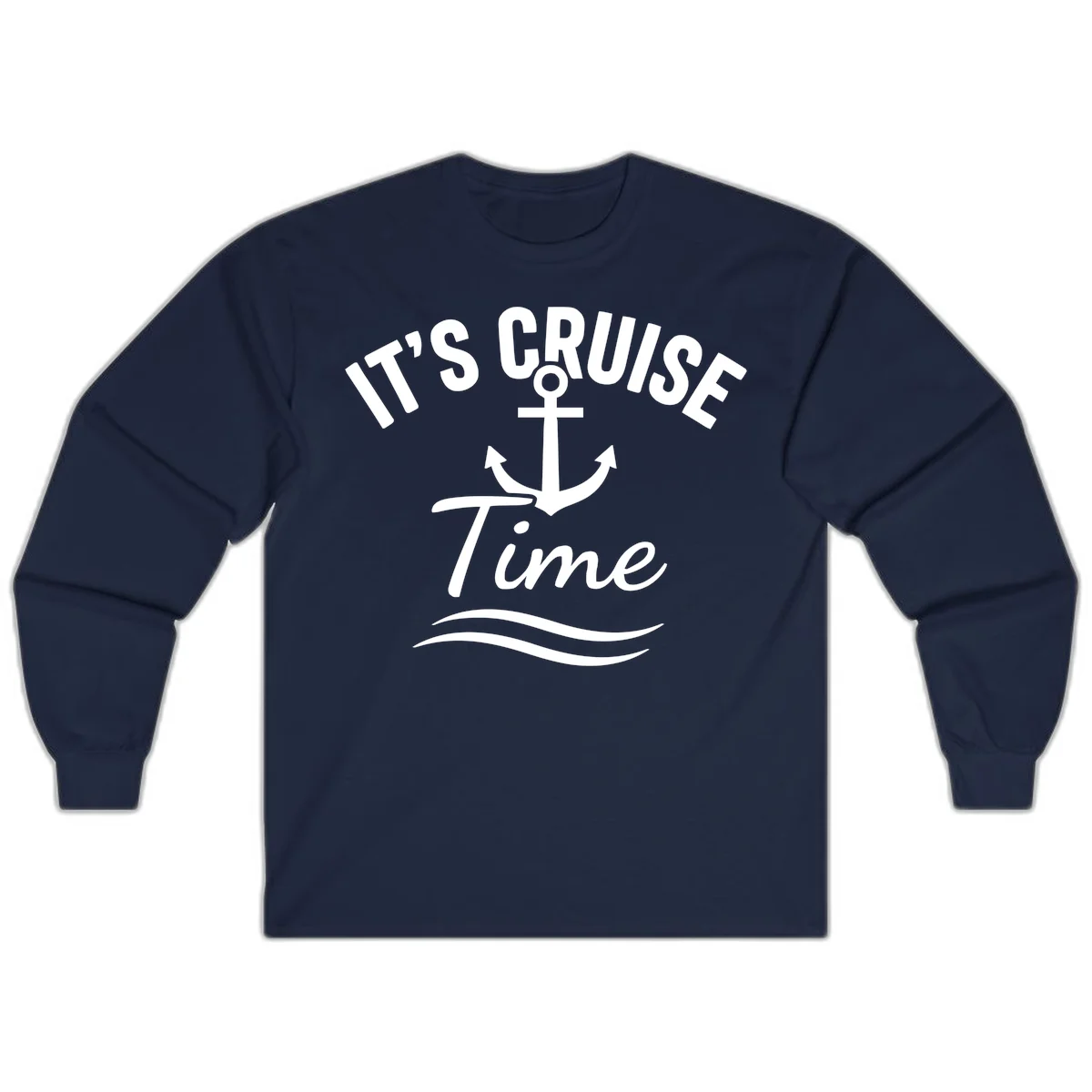 It's Cruise Time Anchor Long Sleeve in Navy