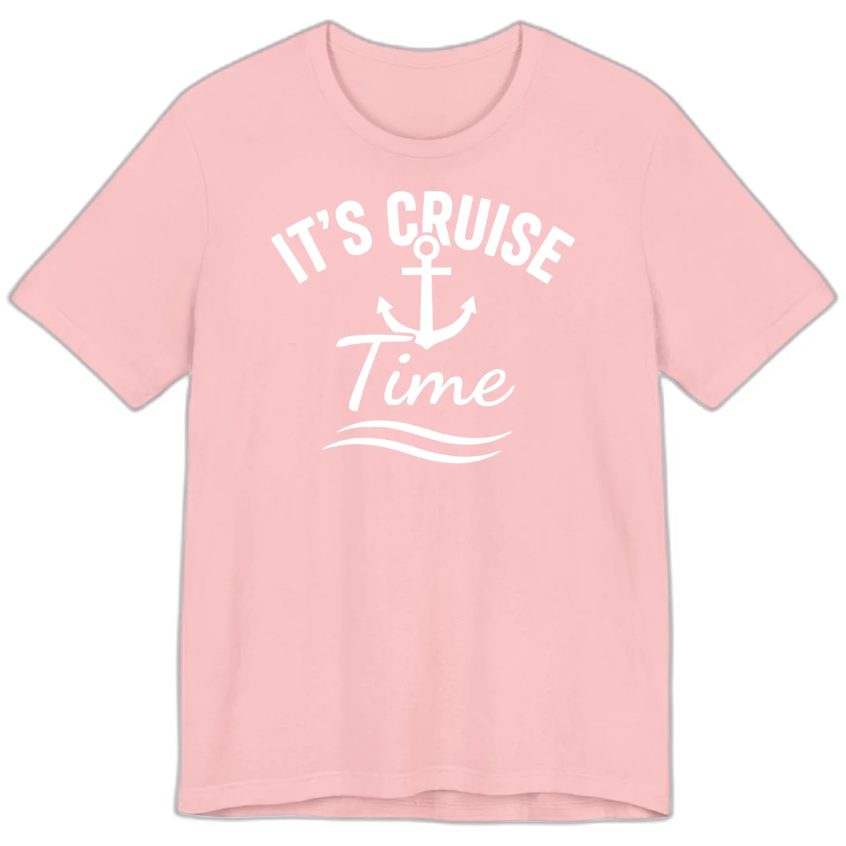 It's Cruise Time Anchor Premium Tee in Pink