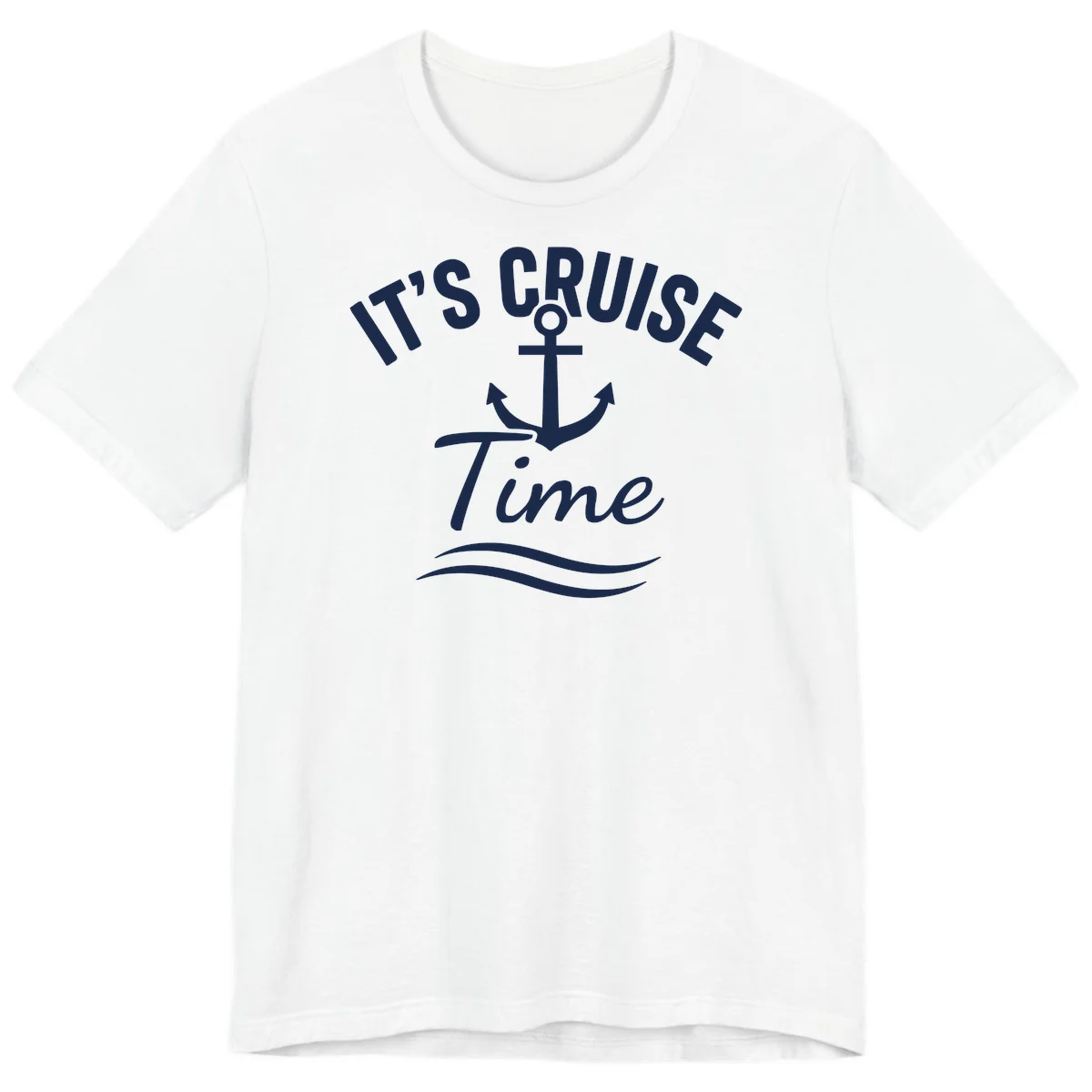 It's Cruise Time Anchor Premium Tee in White
