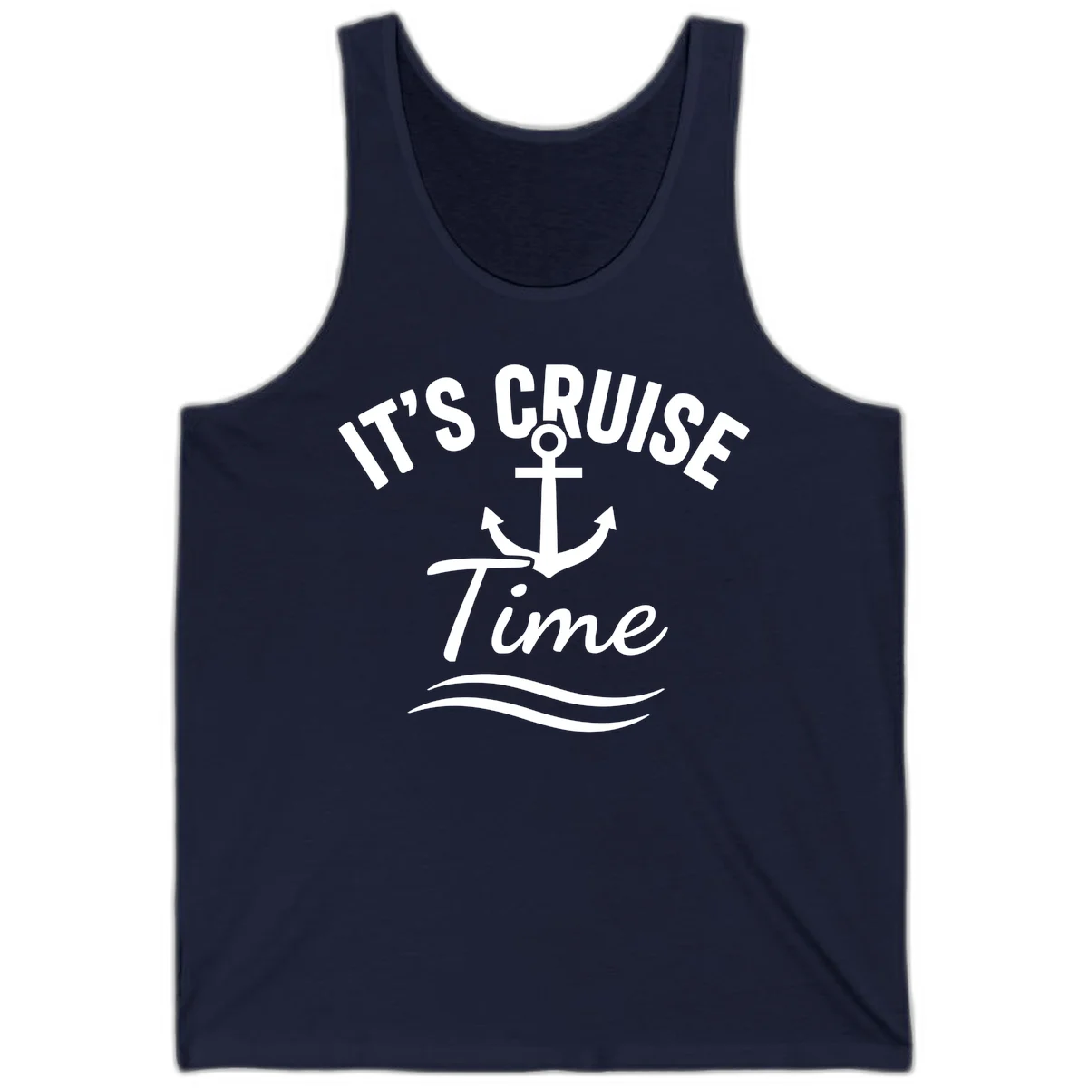 It's Cruise Time Anchor Tank in Navy