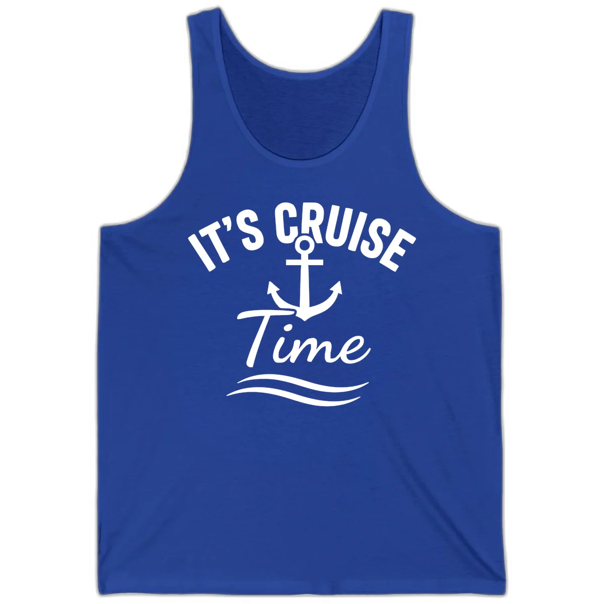 It's Cruise Time Anchor Tank in True Royal