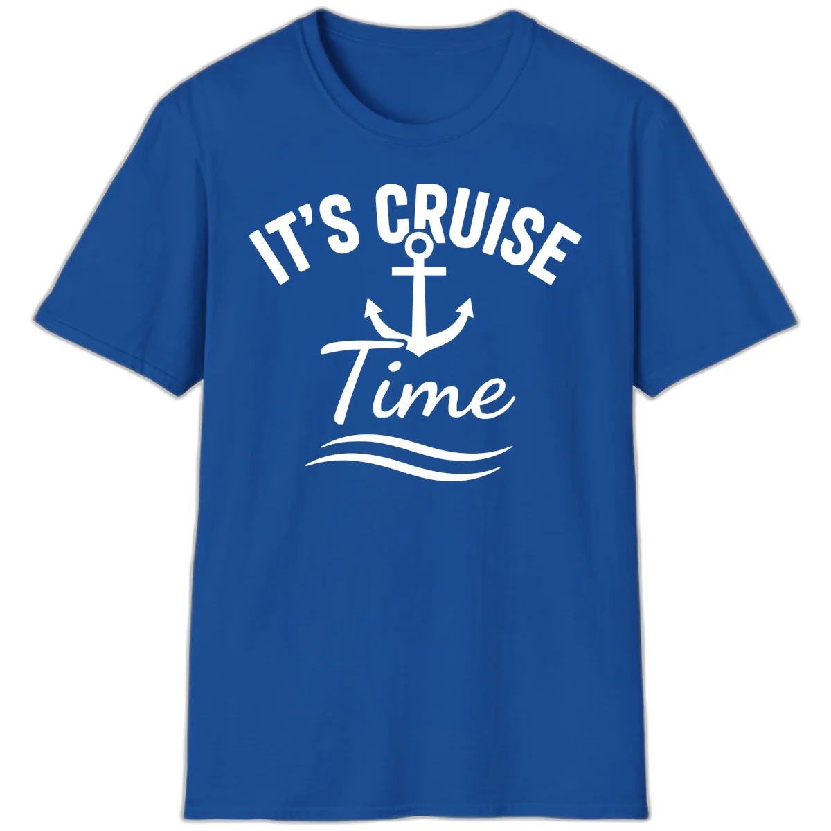 It's Cruise Time Anchor T-Shirt in Royal