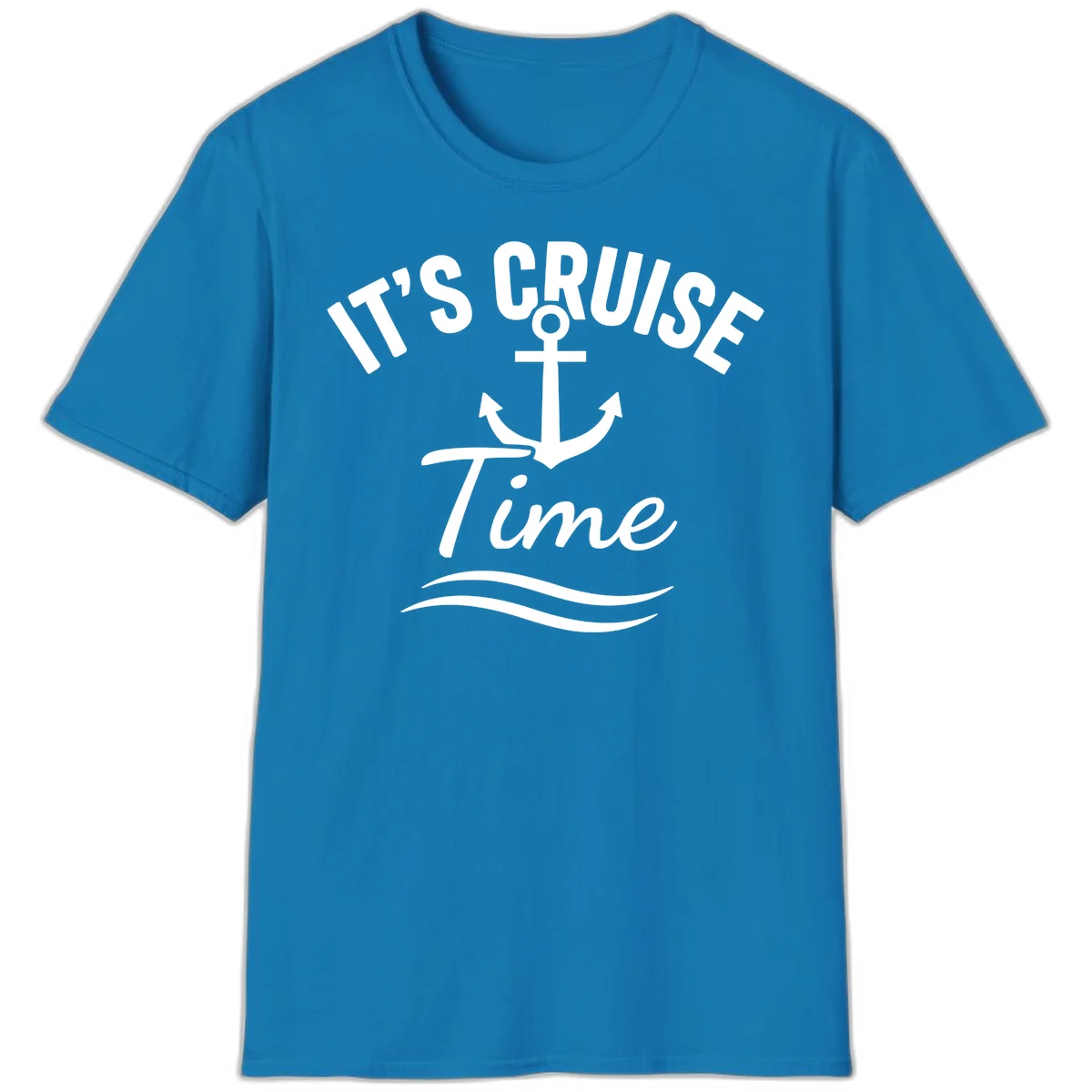 It's Cruise Time Anchor T-Shirt in Sapphire
