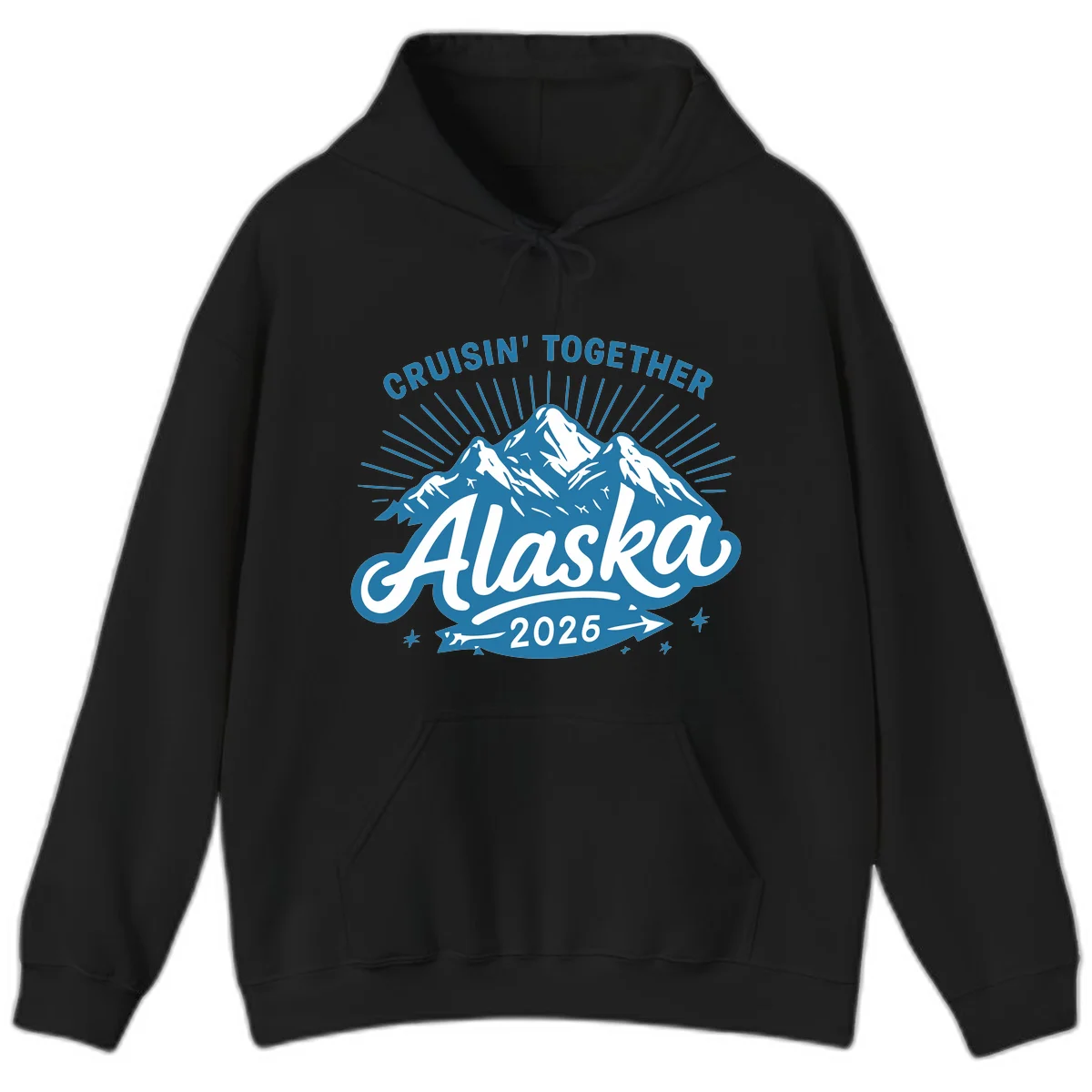 Alaska Cruisin' Together 2026 Mountain Adventure Hoodie in Black