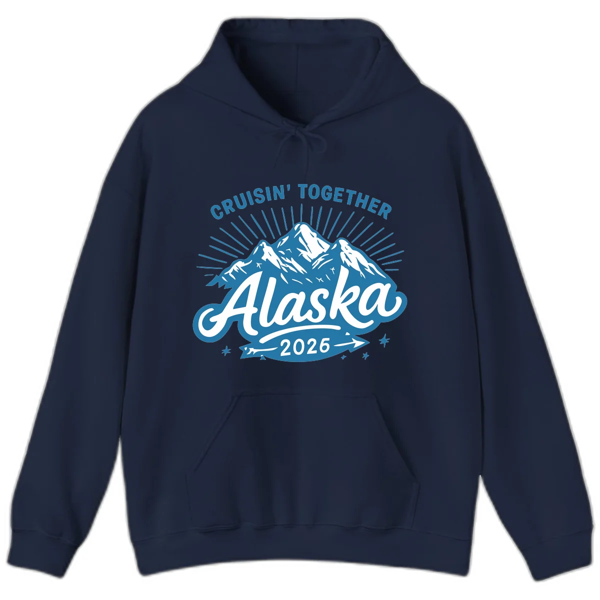 Alaska Cruisin' Together 2026 Mountain Adventure Hoodie in Navy