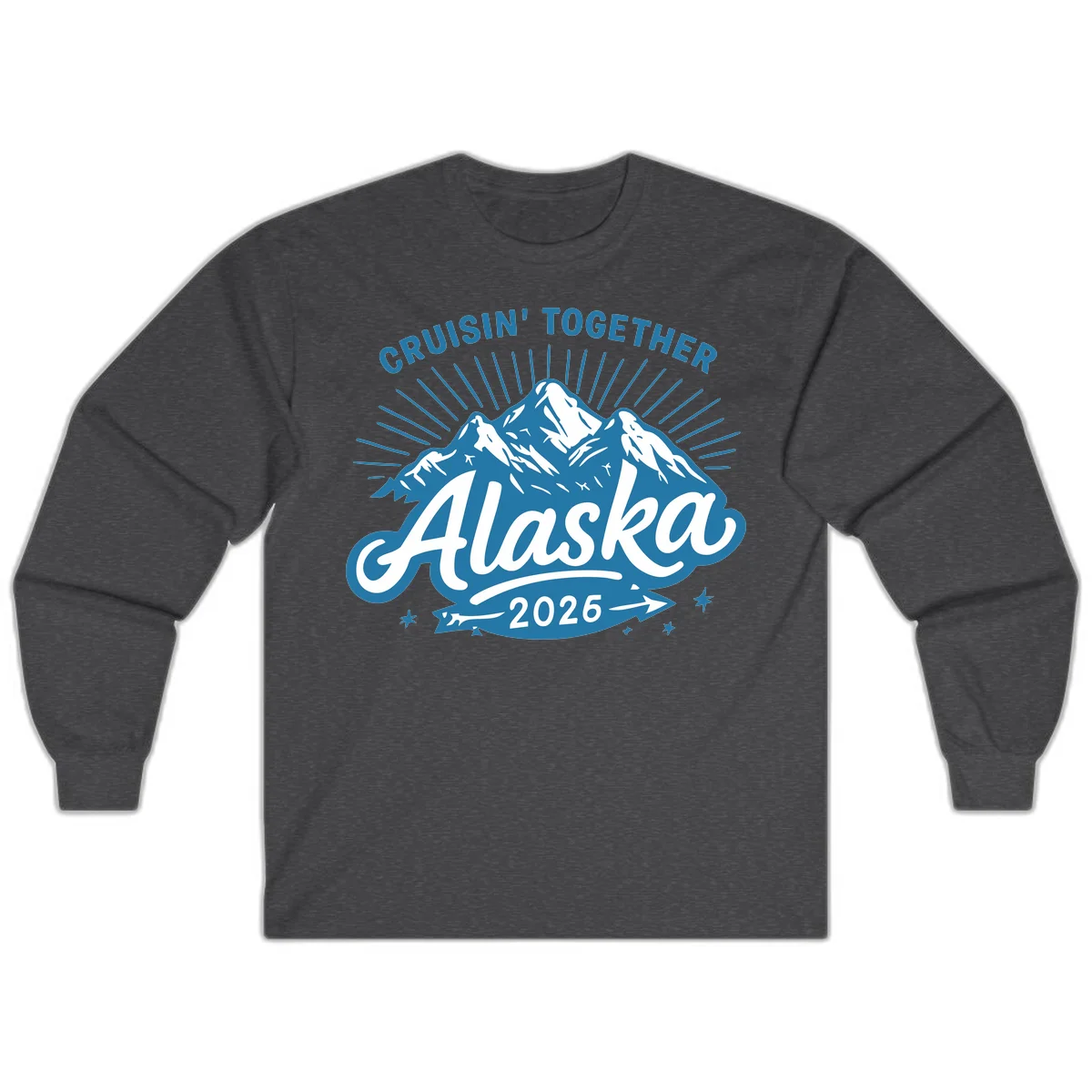 Alaska Cruisin' Together 2026 Mountain Adventure Long Sleeve in Dark Heather