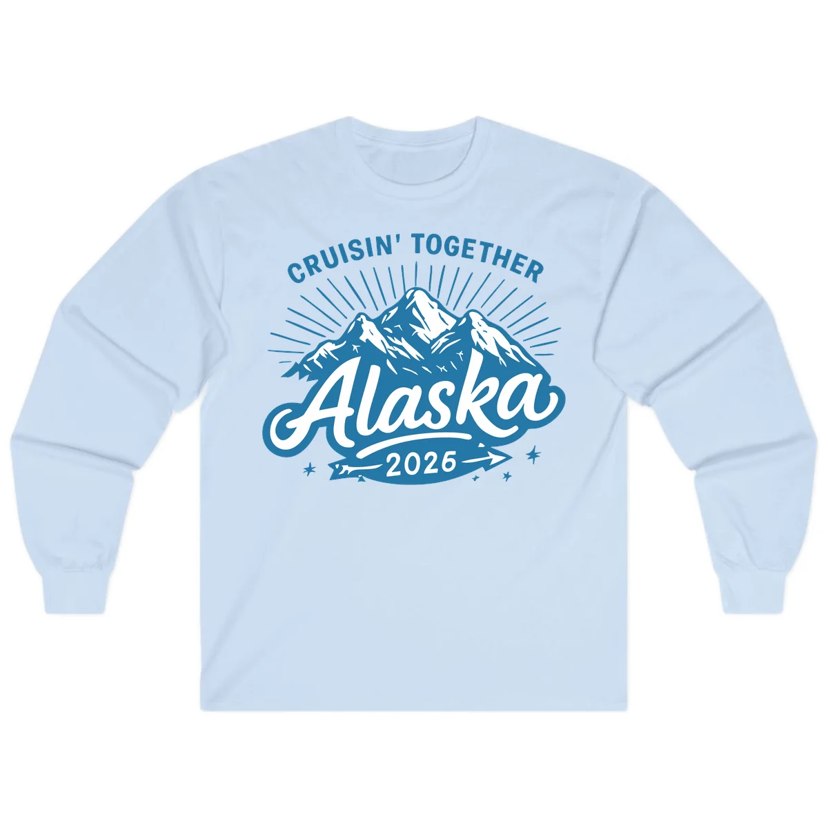 Cruisin' Together Alaska Long Sleeve in Light Blue
