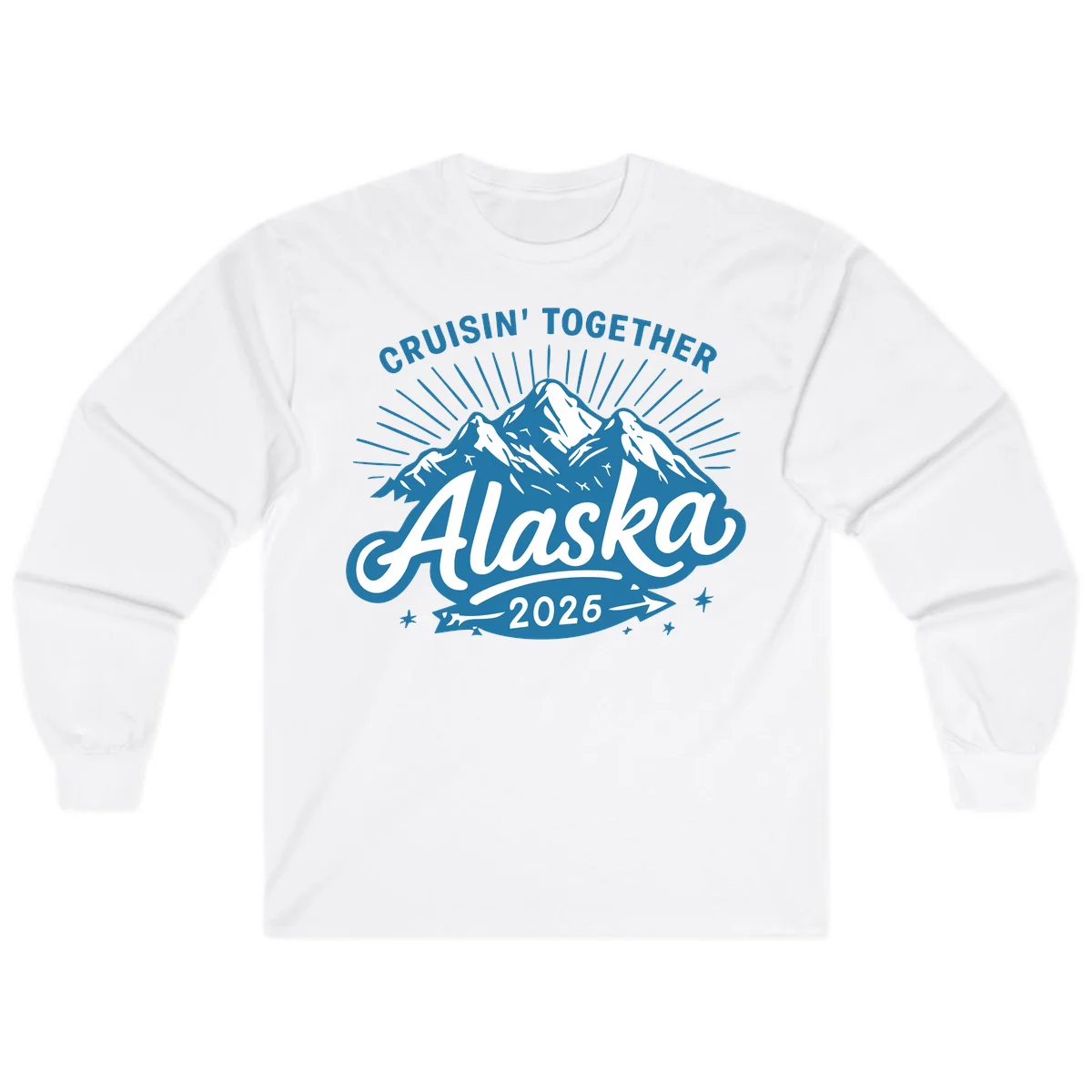 Alaska Cruisin' Together 2026 Mountain Adventure Long Sleeve in White