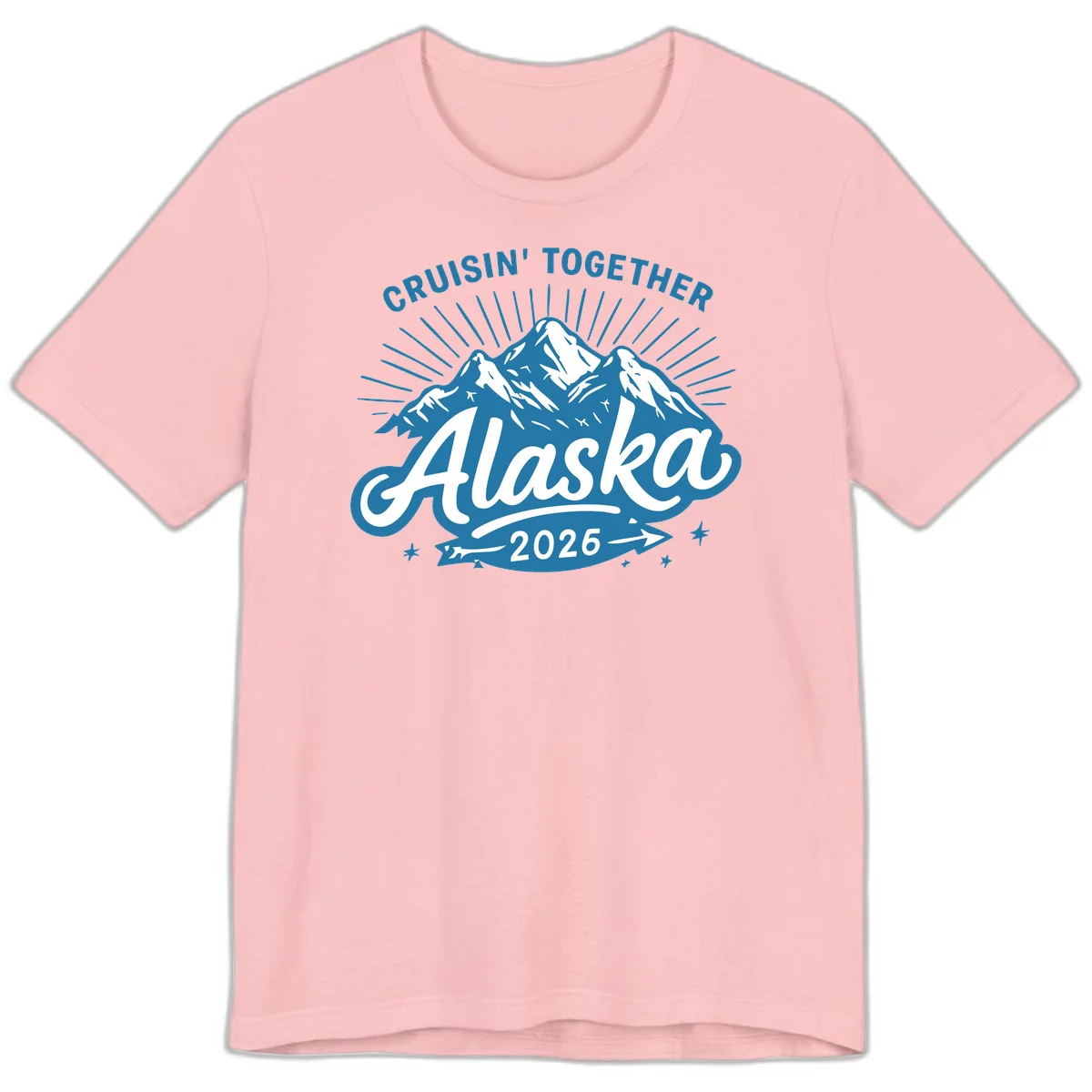 Cruisin' Together Alaska Premium Tee in Pink