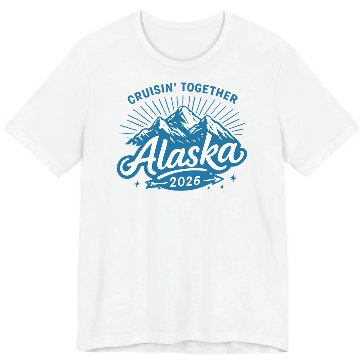 Alaska Cruisin' Together 2026 Mountain Adventure Premium T-Shirt in White