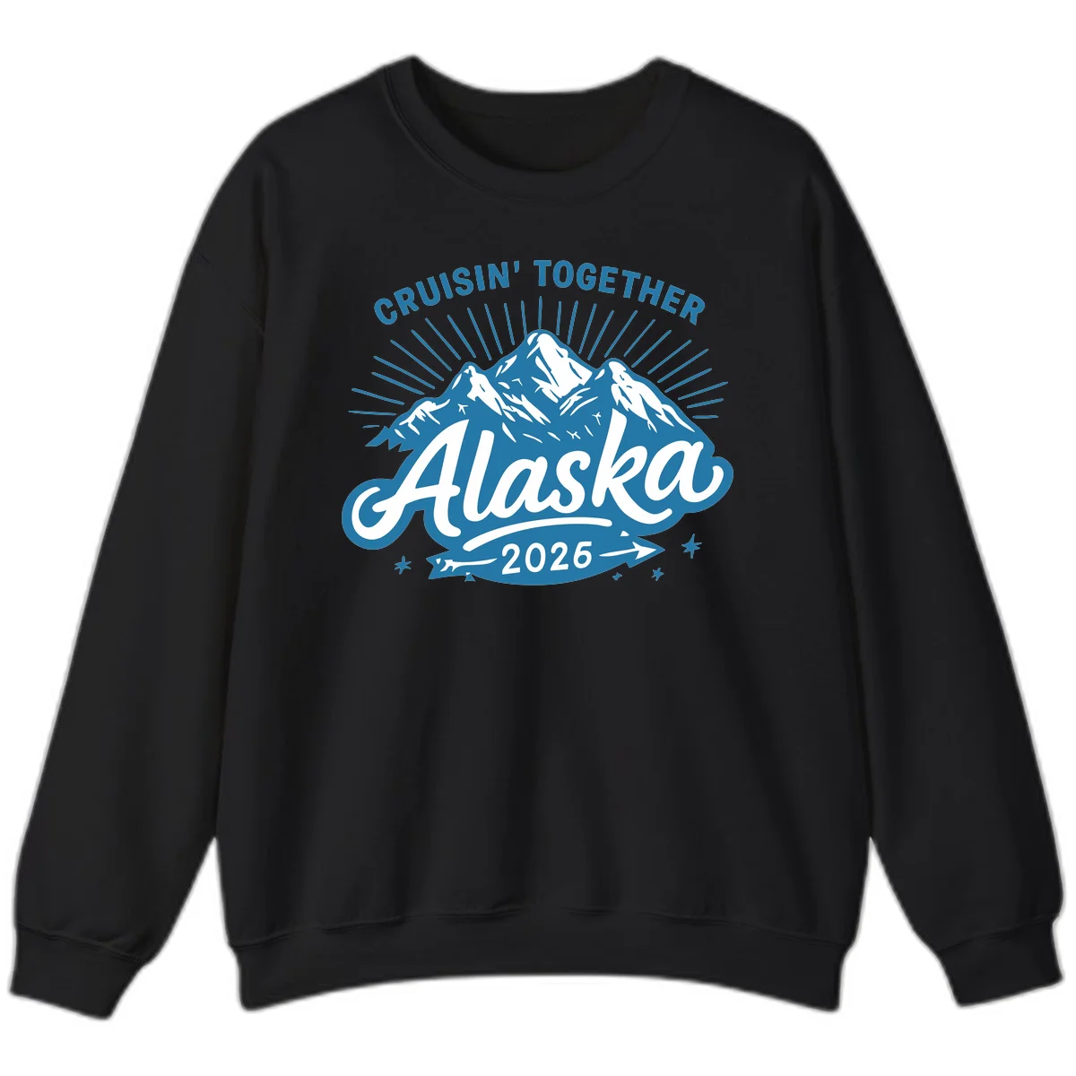Alaska Cruisin' Together 2026 Mountain Adventure Sweatshirt in Black
