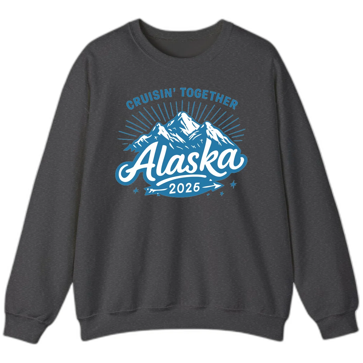 Alaska Cruisin' Together 2026 Mountain Adventure Sweatshirt in Dark Heather